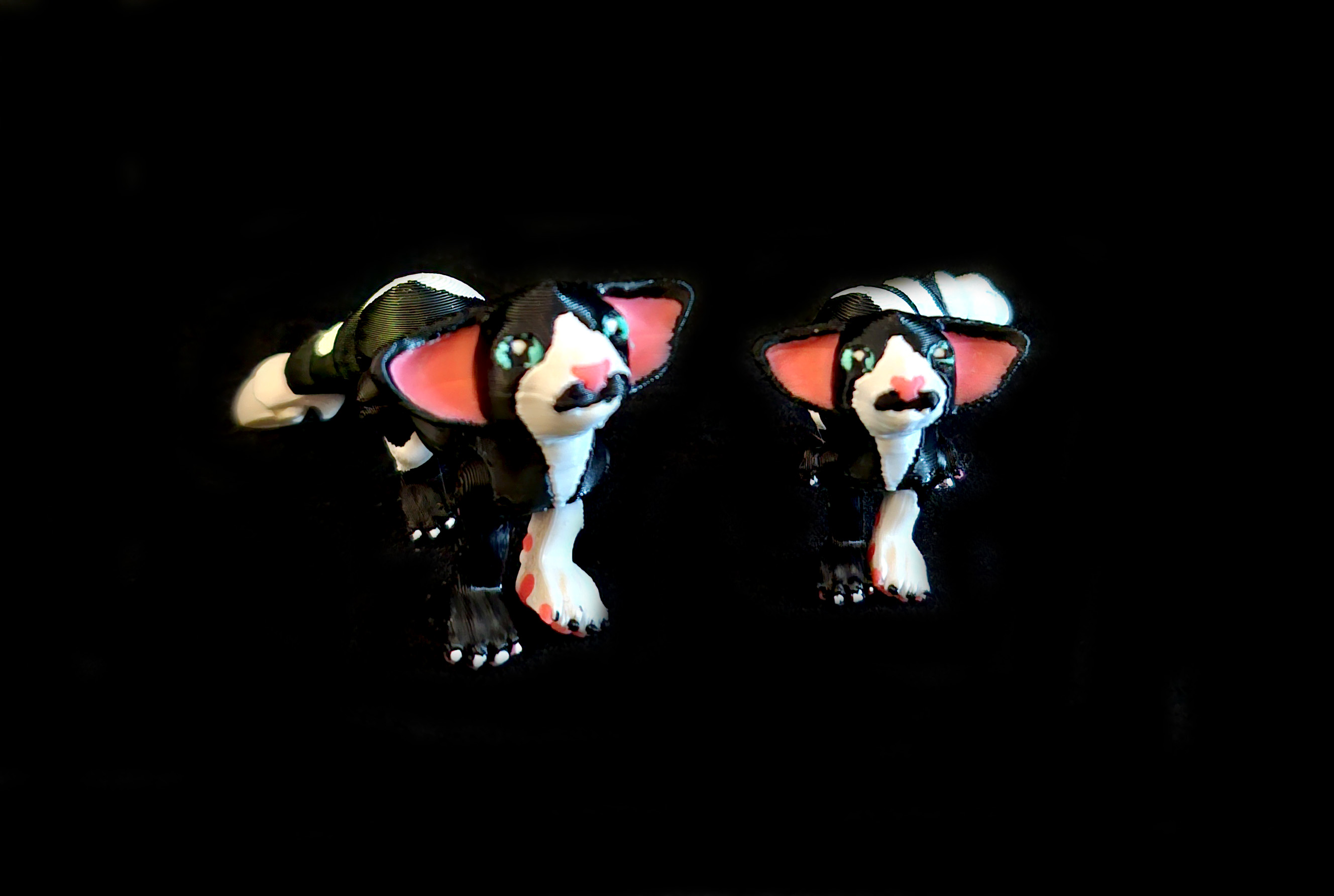 Mini Oriental Shorthair Cat *Personal Use* 3D STL Model — view 3