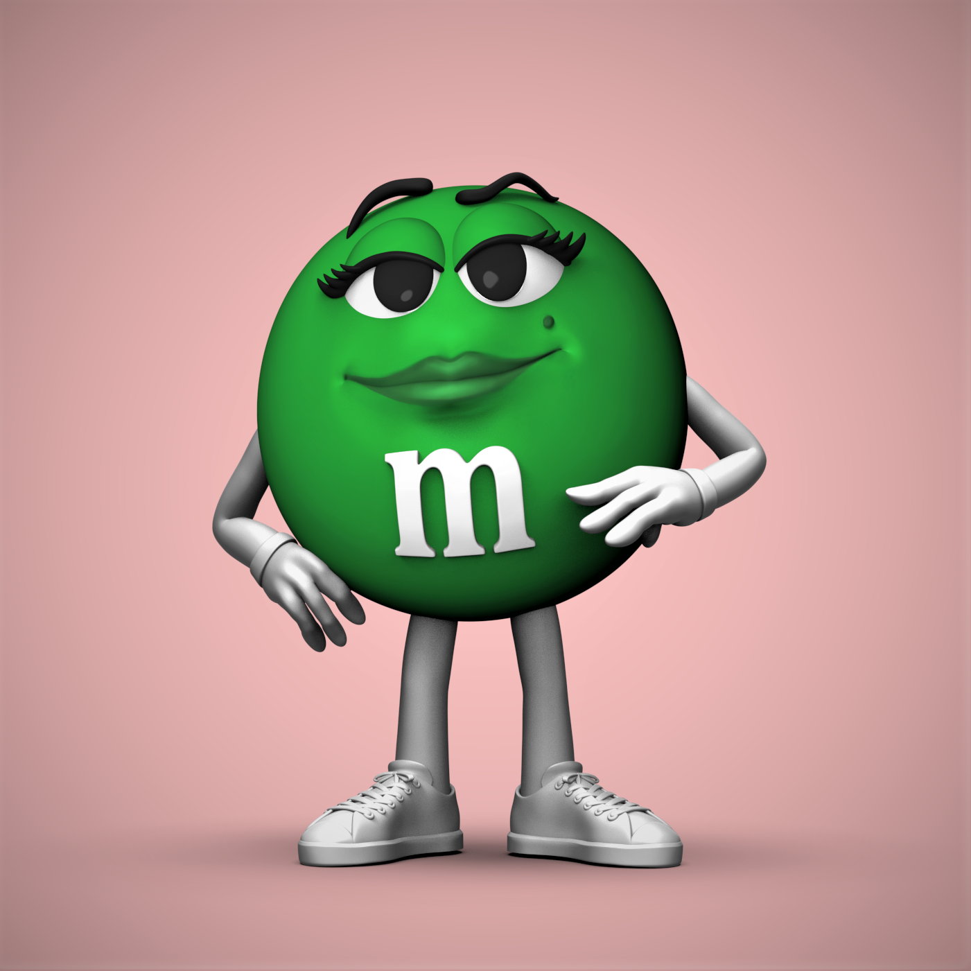 green m&m