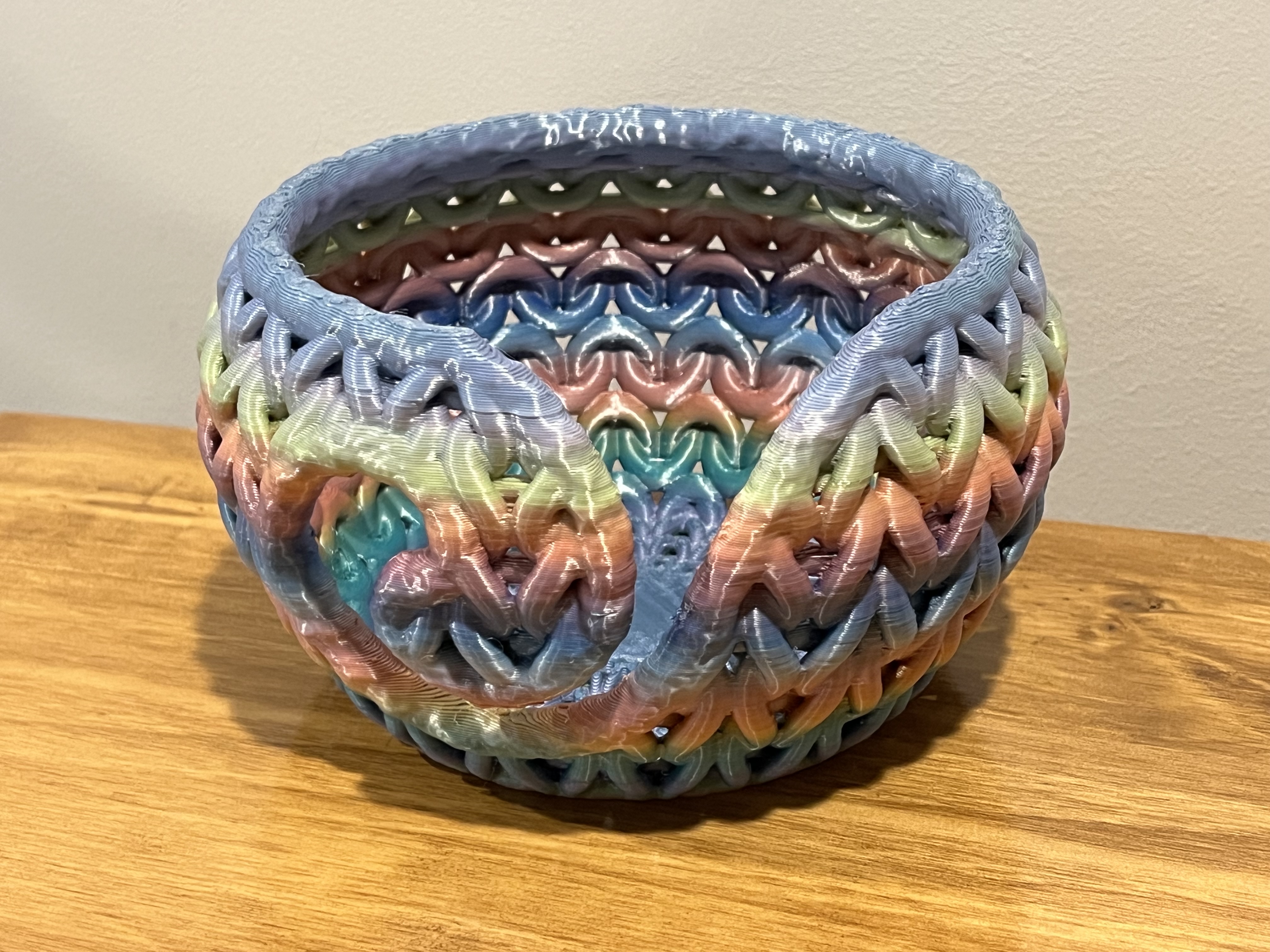 Handmade Textured Silver Yarn Bowl Yarn Bowl, Yarn Storage, Bowl