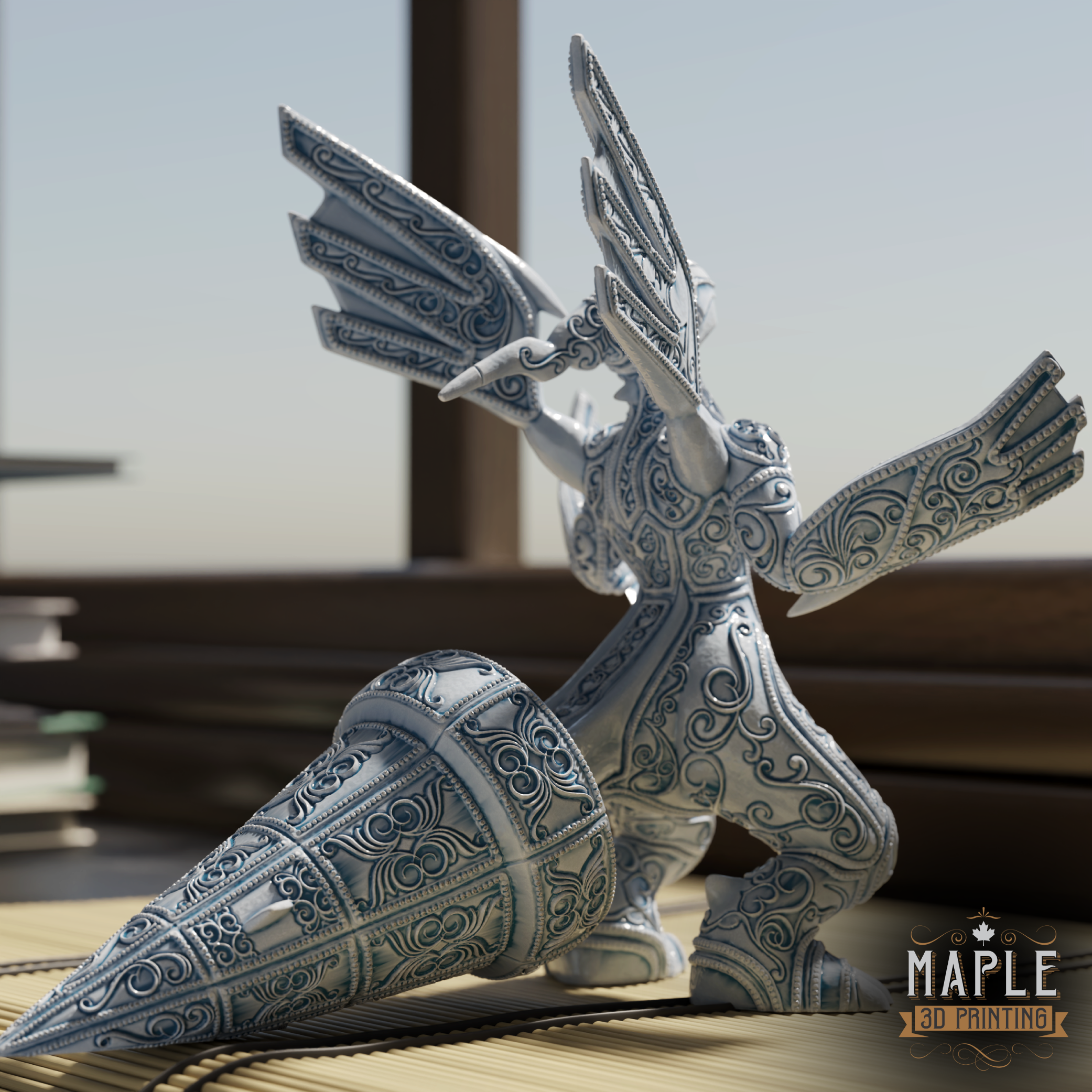 644. Zekrom - Basic & Ornamental - 3D model by Maple 3D Printing