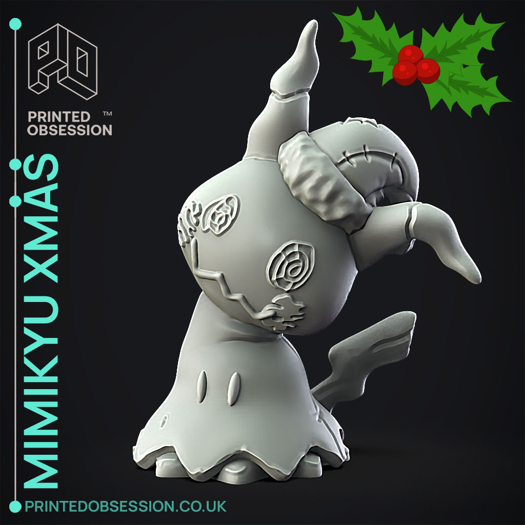 Mimikyu Xmas - Pokemon - Fan Art - 3D model by printedobsession on Thangs