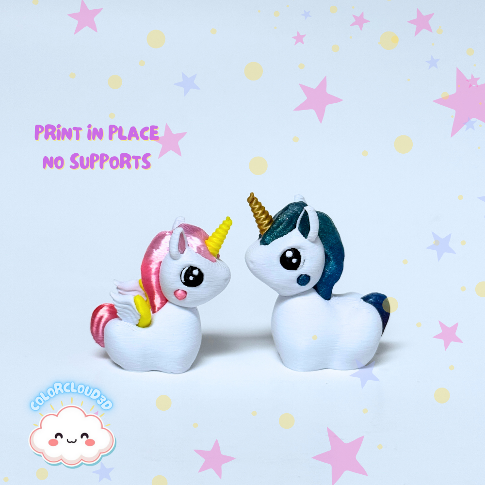 Alicorn - Bouncimals - Enchanted Pony 3D 3MF Model — view 2