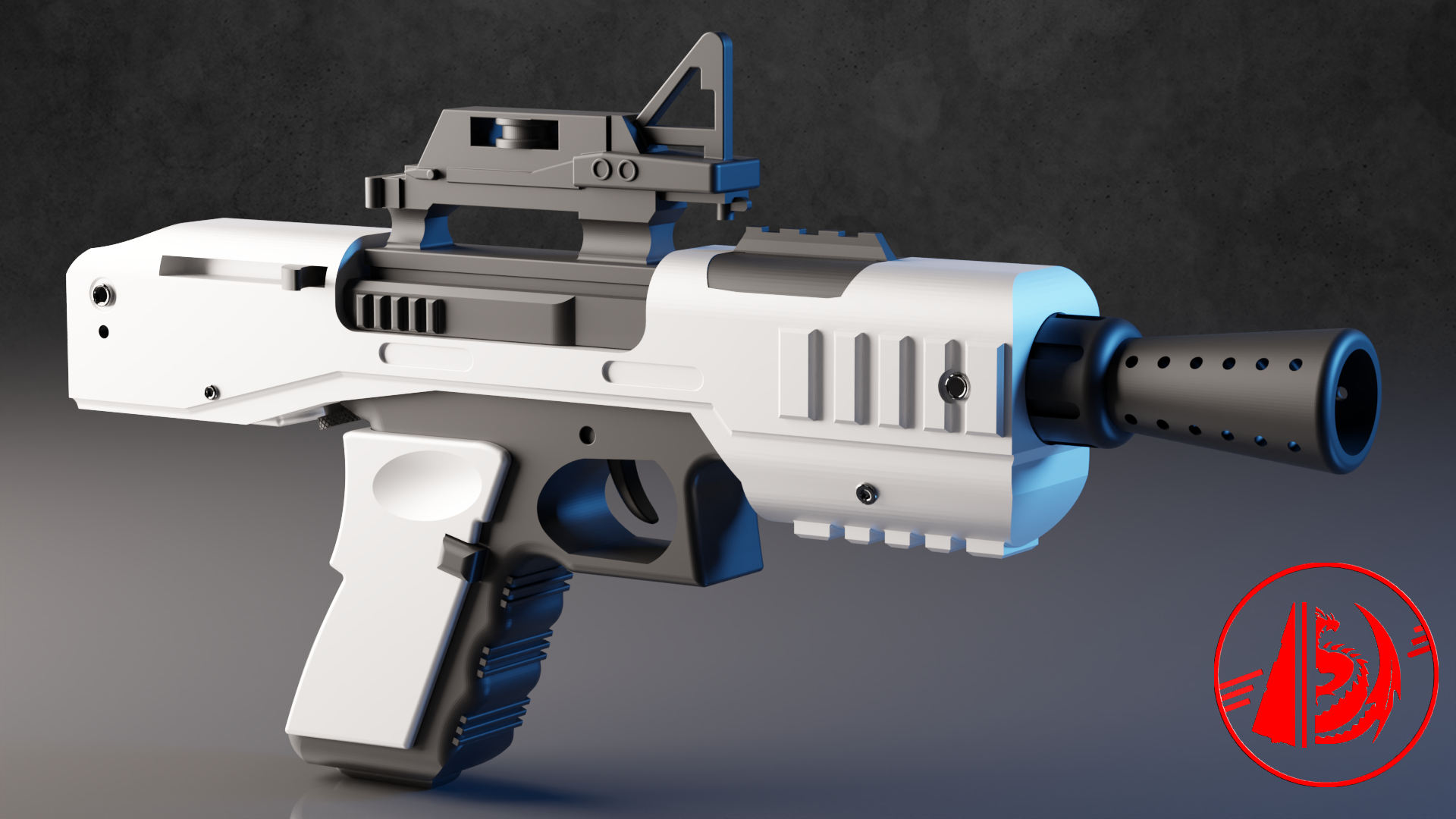 SE-44C blaster pistol 3D Printing Model - Threeding