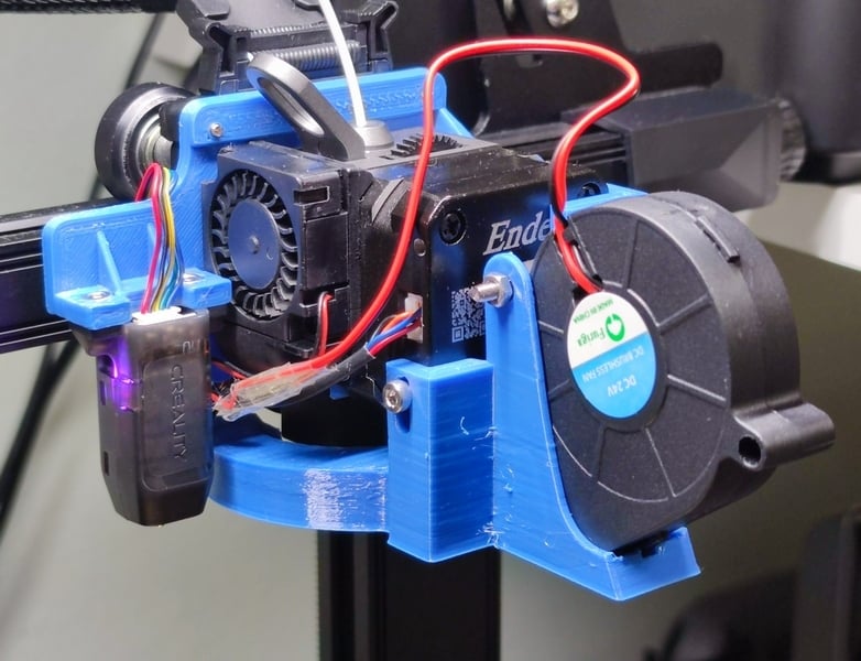 Back cooling Duct for Creality Sprite Extruder, Dual 5015 Fans, Ender 3 S1  Pro by will, Download free STL model