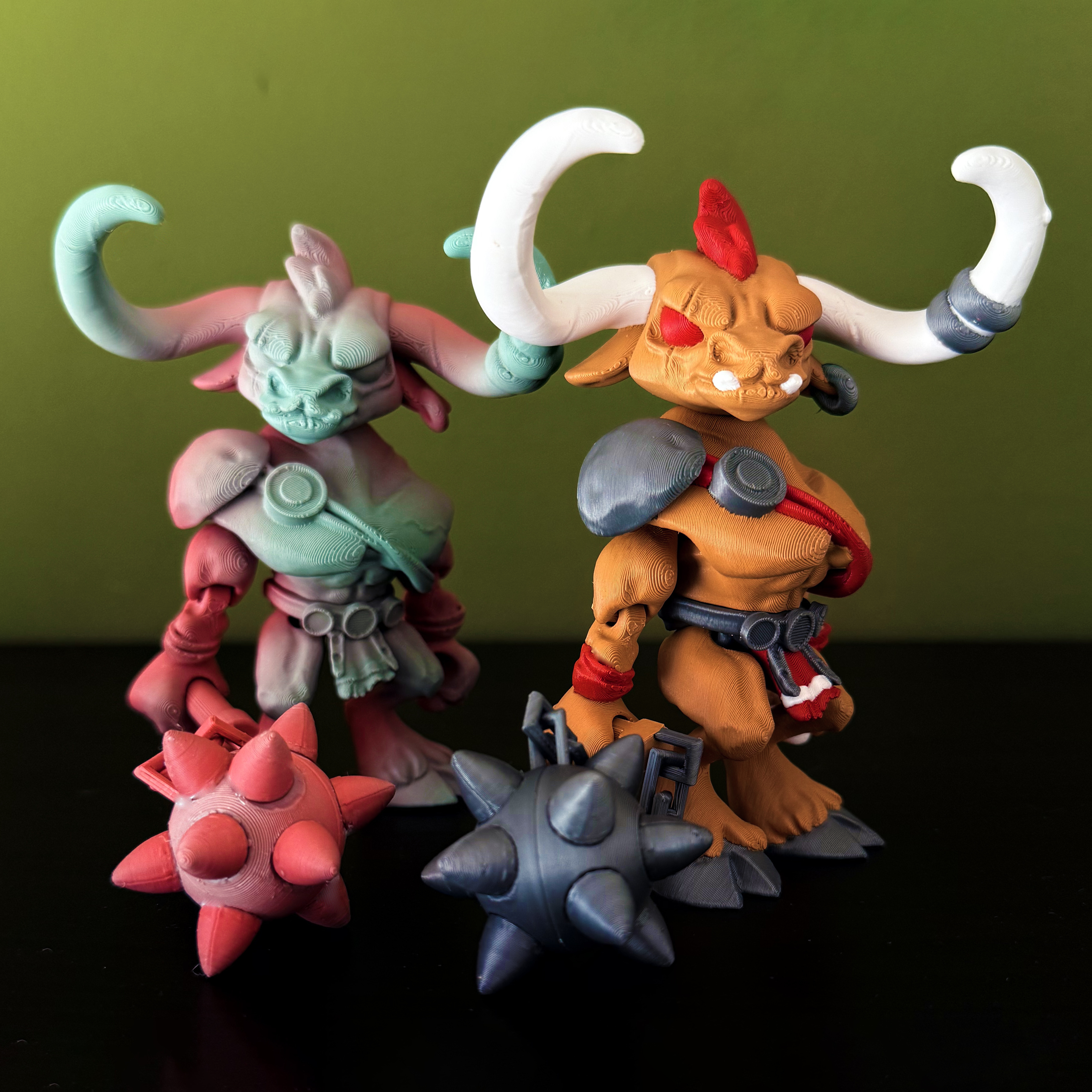 Twisty Minotaur 3D STL Model — view 6