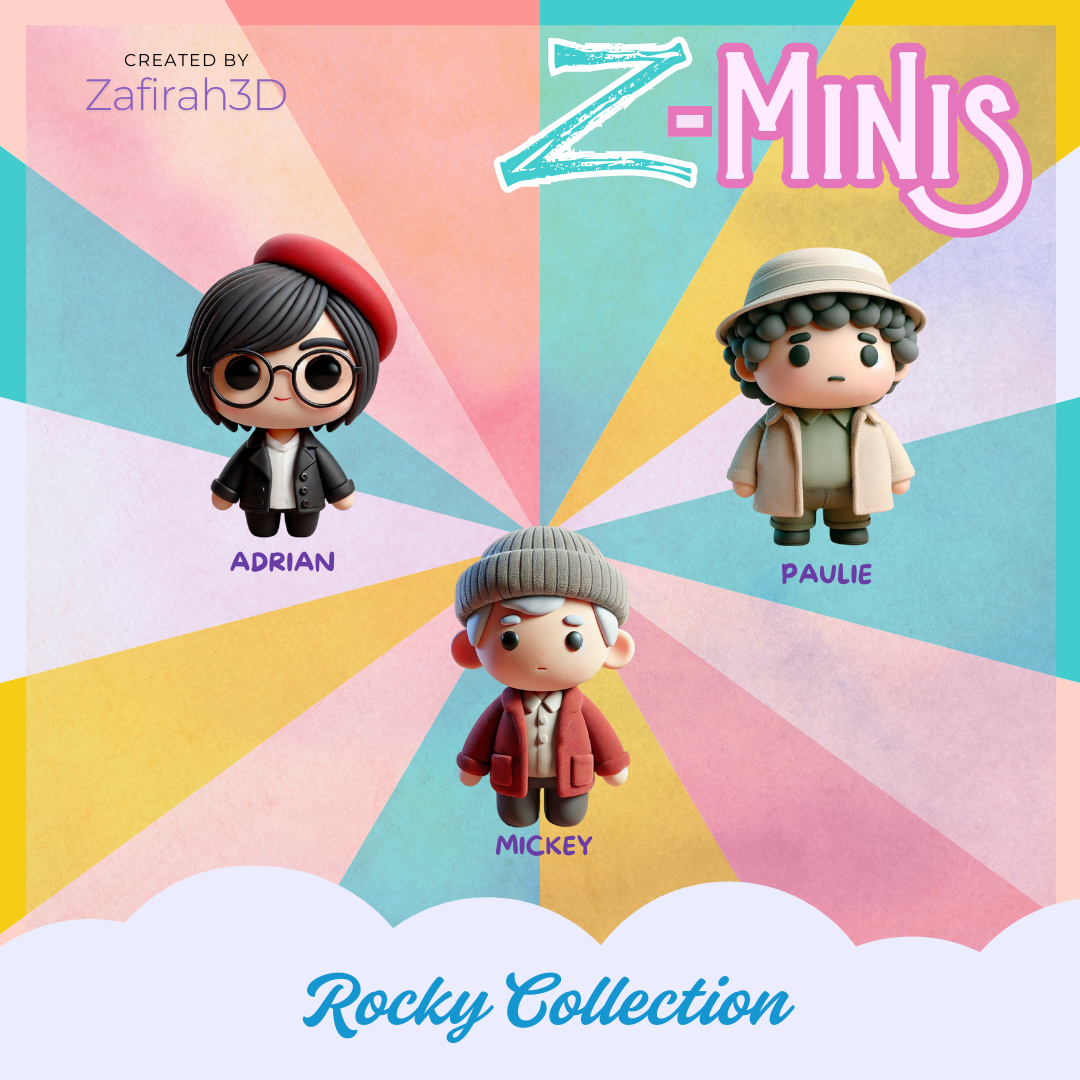 Z-Minis Rocky Balboa Collection 3D STL Model — view 3