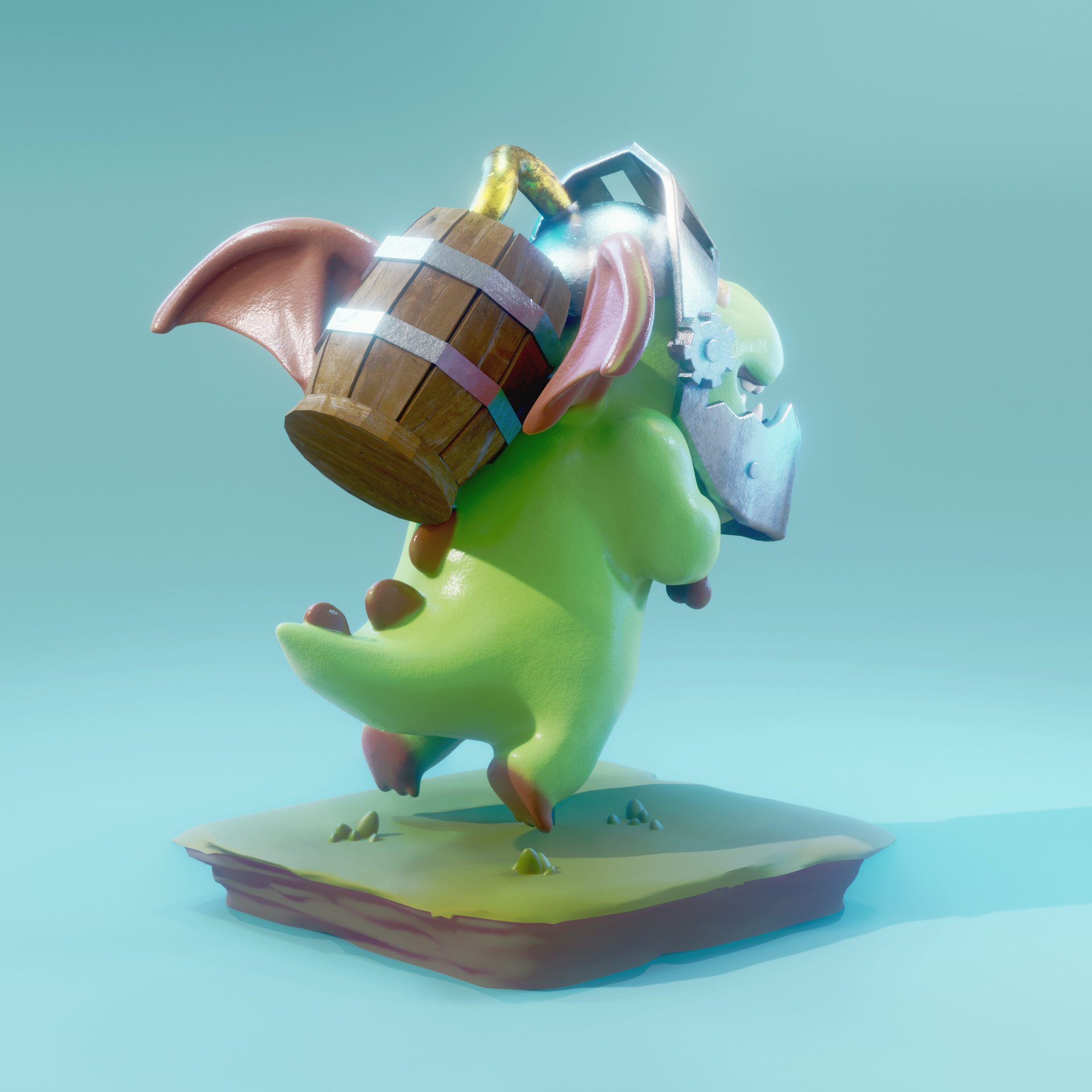 Heheheha Clash Royale King Emote - 3D model by Chrismaster on Thangs