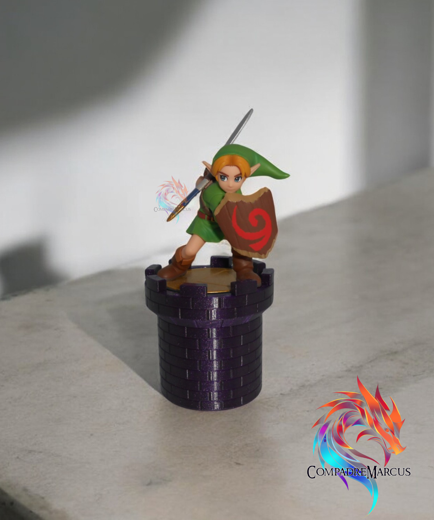 Medieval tower amiibo display / no supports / 3mf included 3D STL Model — view 3