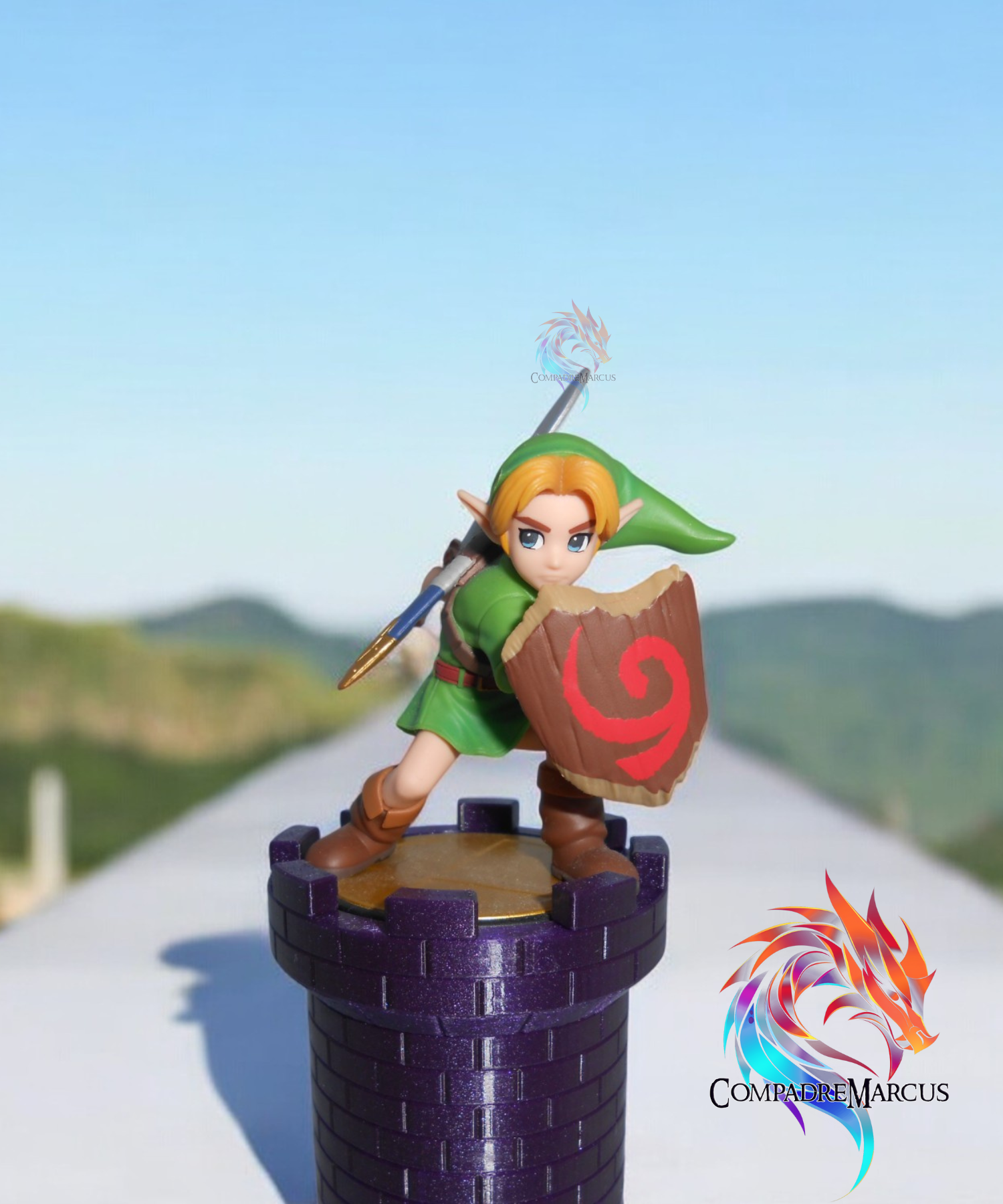 Medieval tower amiibo display / no supports / 3mf included 3D STL Model — view 2
