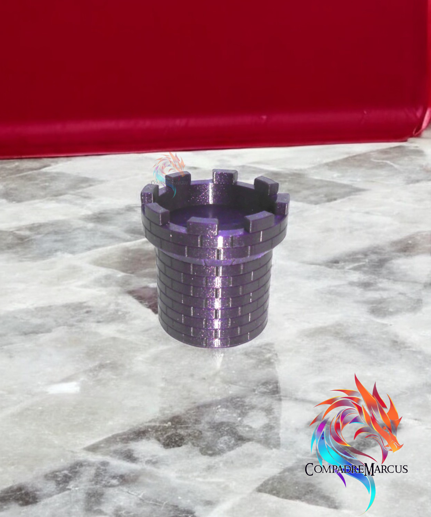 Medieval tower amiibo display / no supports / 3mf included 3D STL Model — view 4