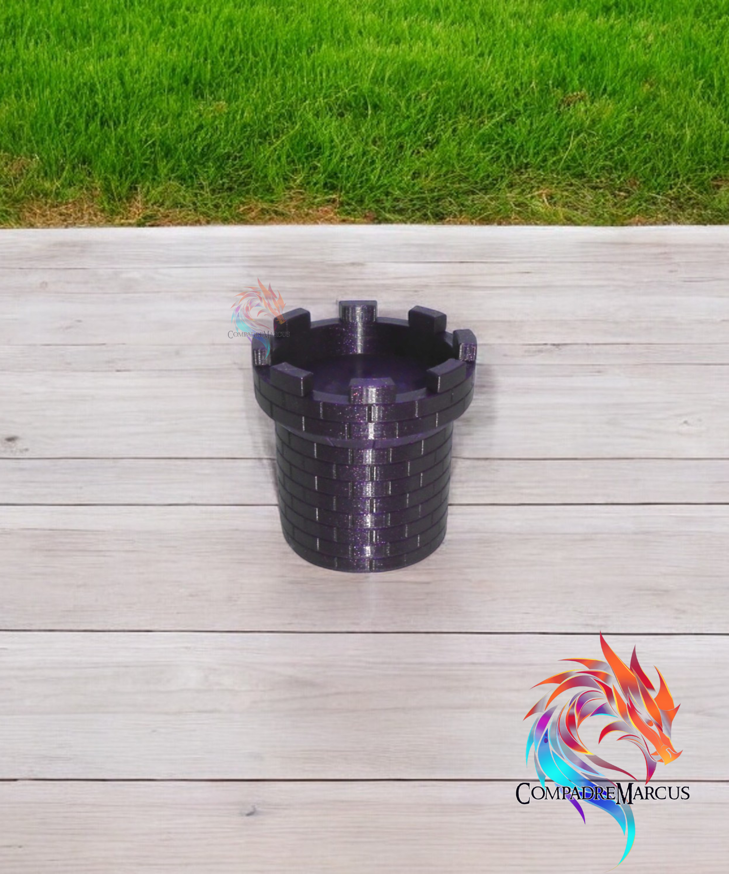 Medieval tower amiibo display / no supports / 3mf included 3D STL Model — view 6