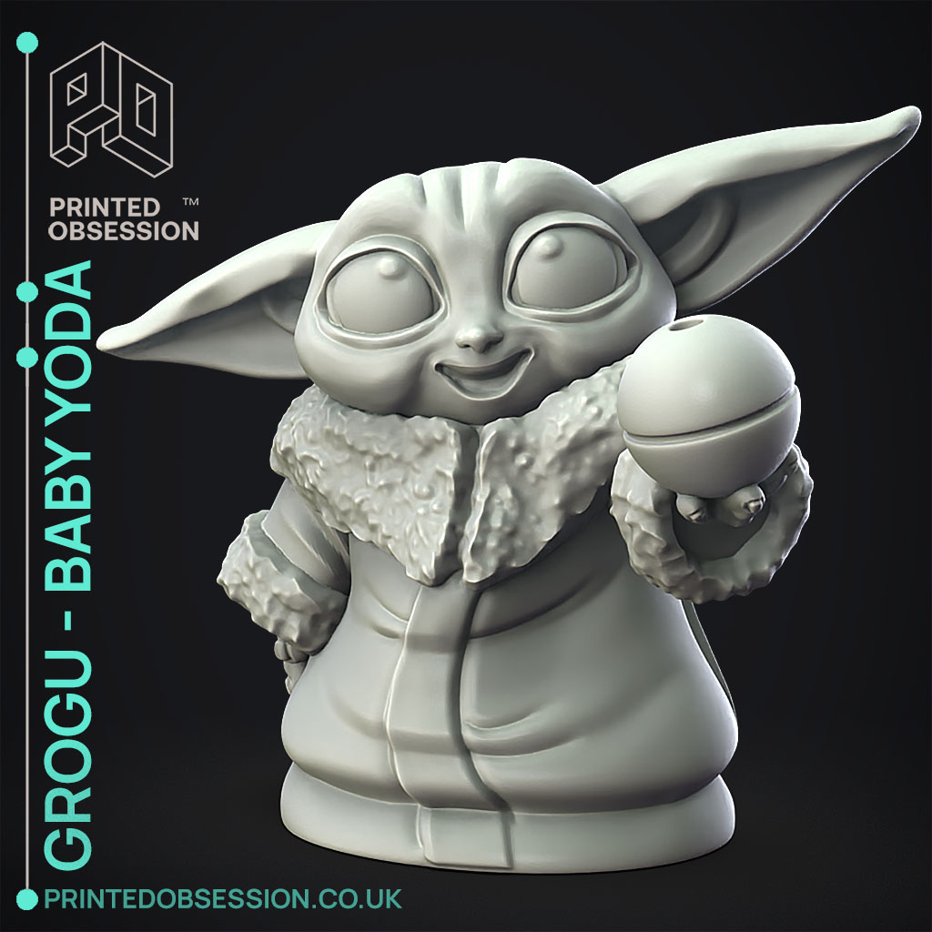 STL file Baby Yoda Grogu Grinder Star Wars 👶・3D printing model