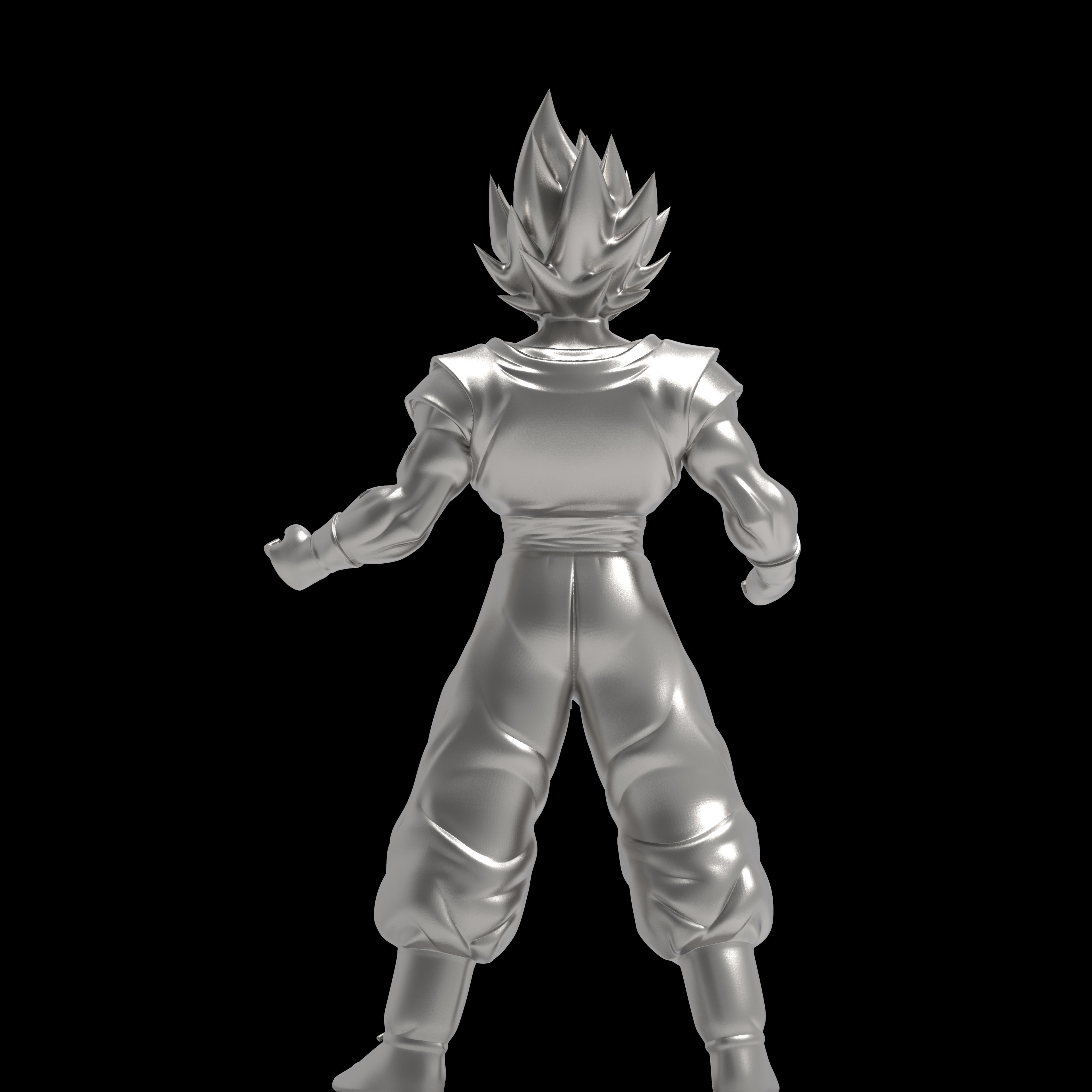 STL file Super Saiyan Goku 👾・3D printable model to download・Cults