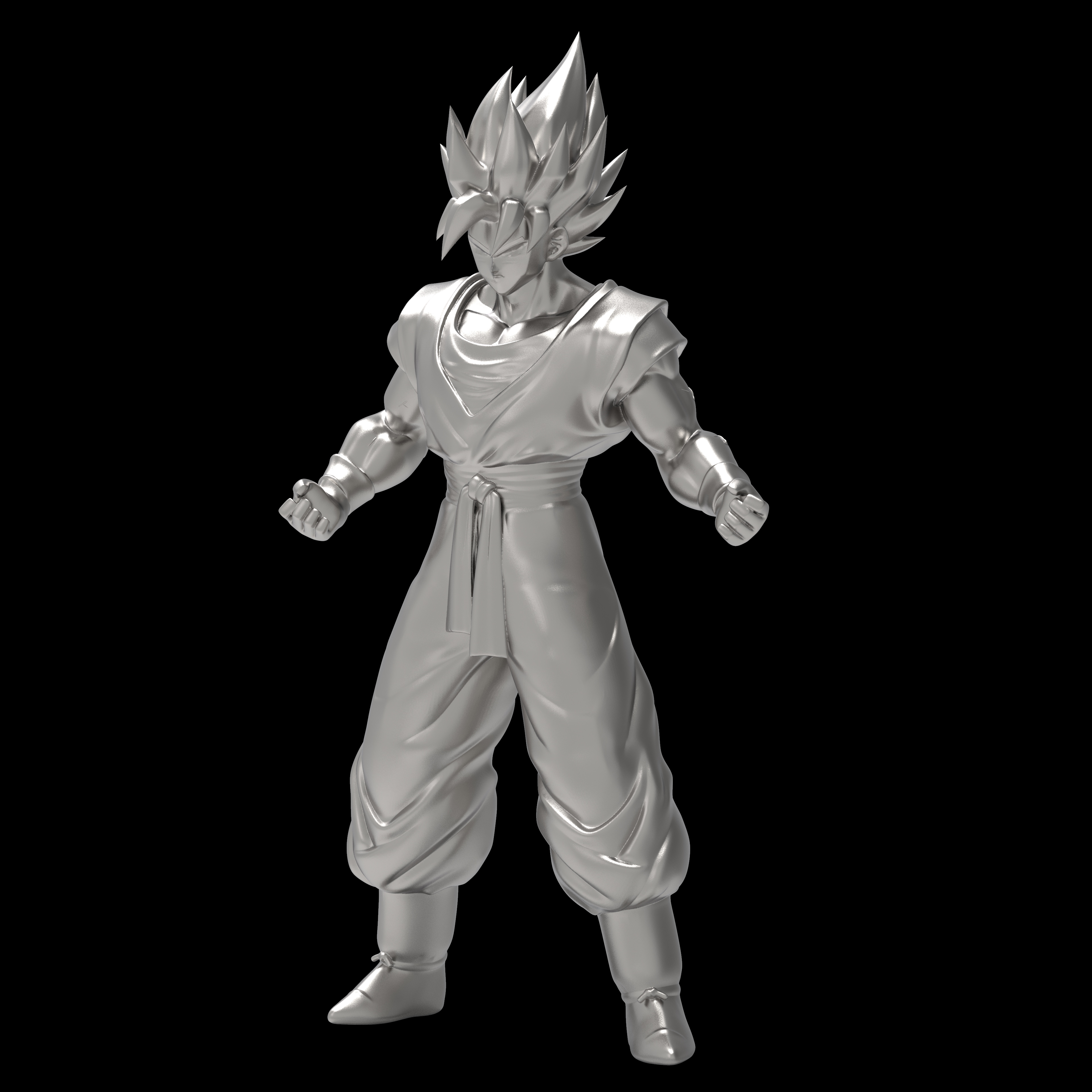 Goku Perfil 2D .stl - 3D model by Coruja 3D on Thangs