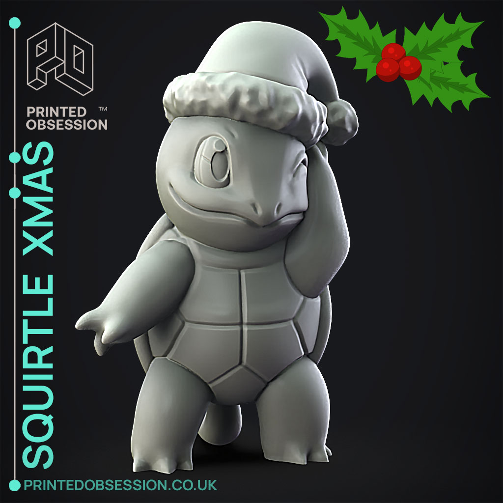 Squirtle Xmas - Pokemon - Fan Art - 3D model by printedobsession ...