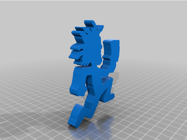 3d hatchet man logo