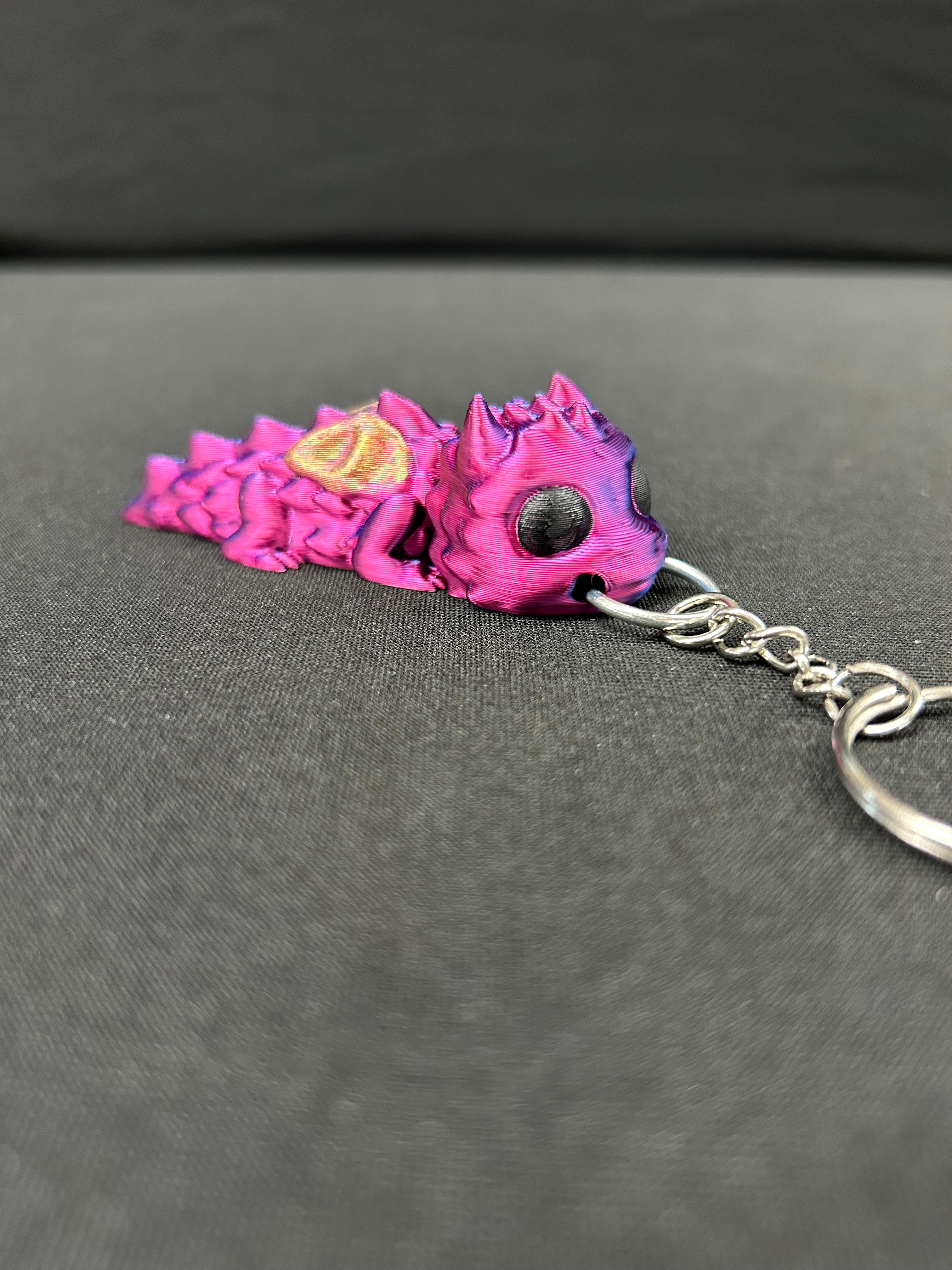 Baby Dragon B Keychain - 3D model by Built Over Bot on Thangs
