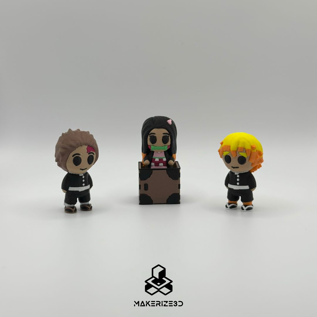 Nezuko Clicker 3D STL Model — view 4