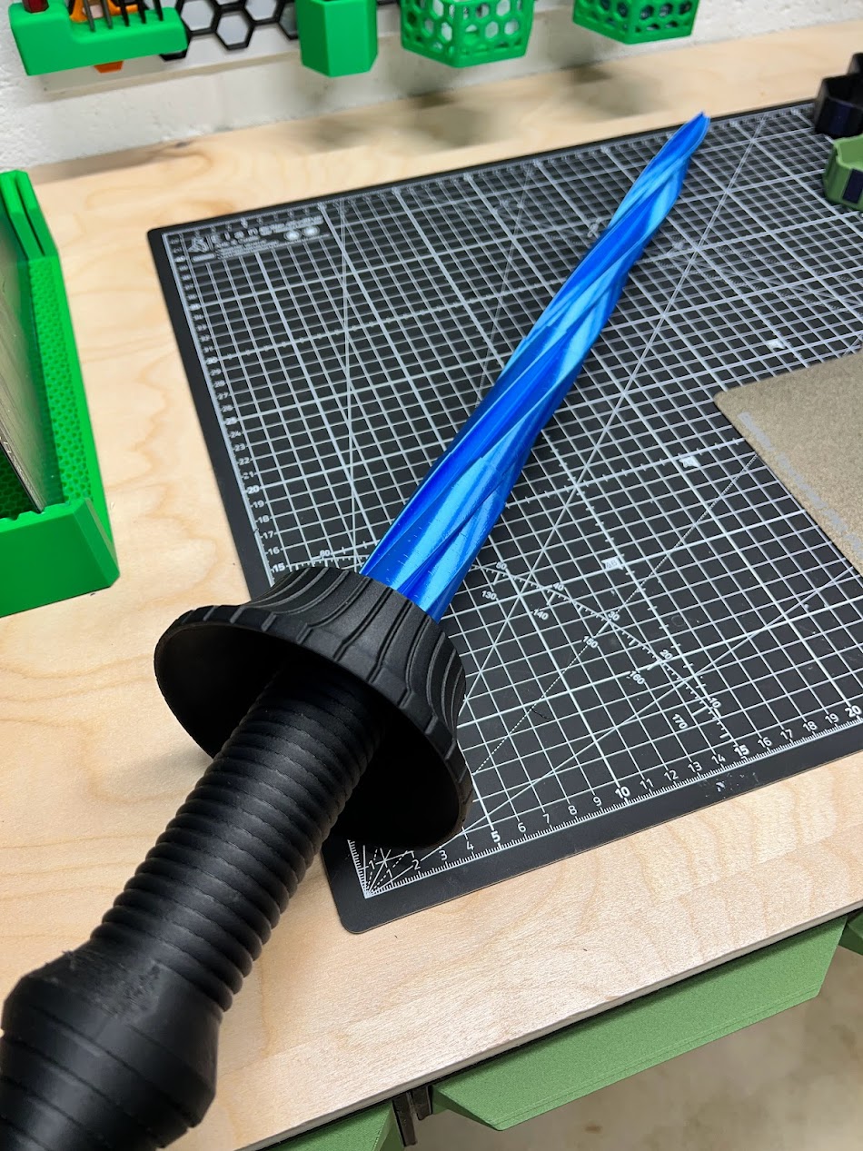  3D Printed Collapsible Sword : Handmade Products