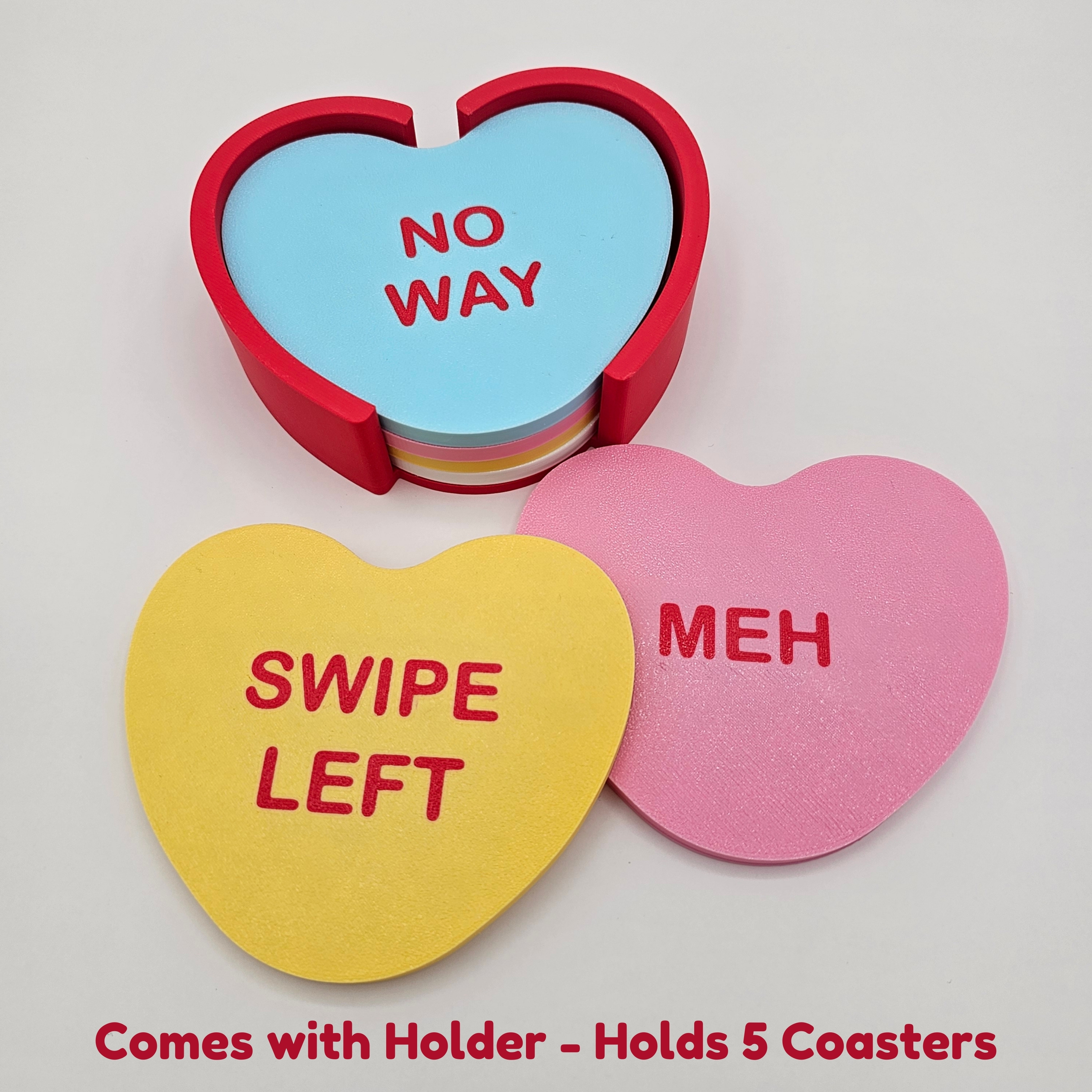 Anti-Valentines Day Coasters - AMS - 3D model by PinkRyno on Thangs