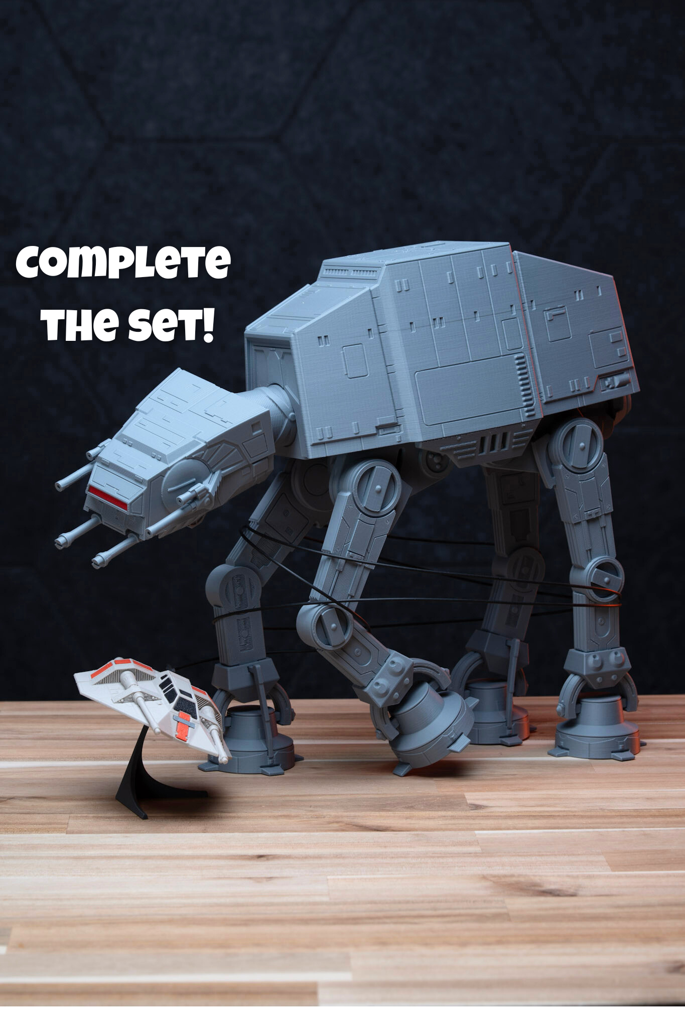 T-47 Snowspeeder - FREE Star Wars Kit | No Supports, No AMS, No Glue 3D STL Model — view 4