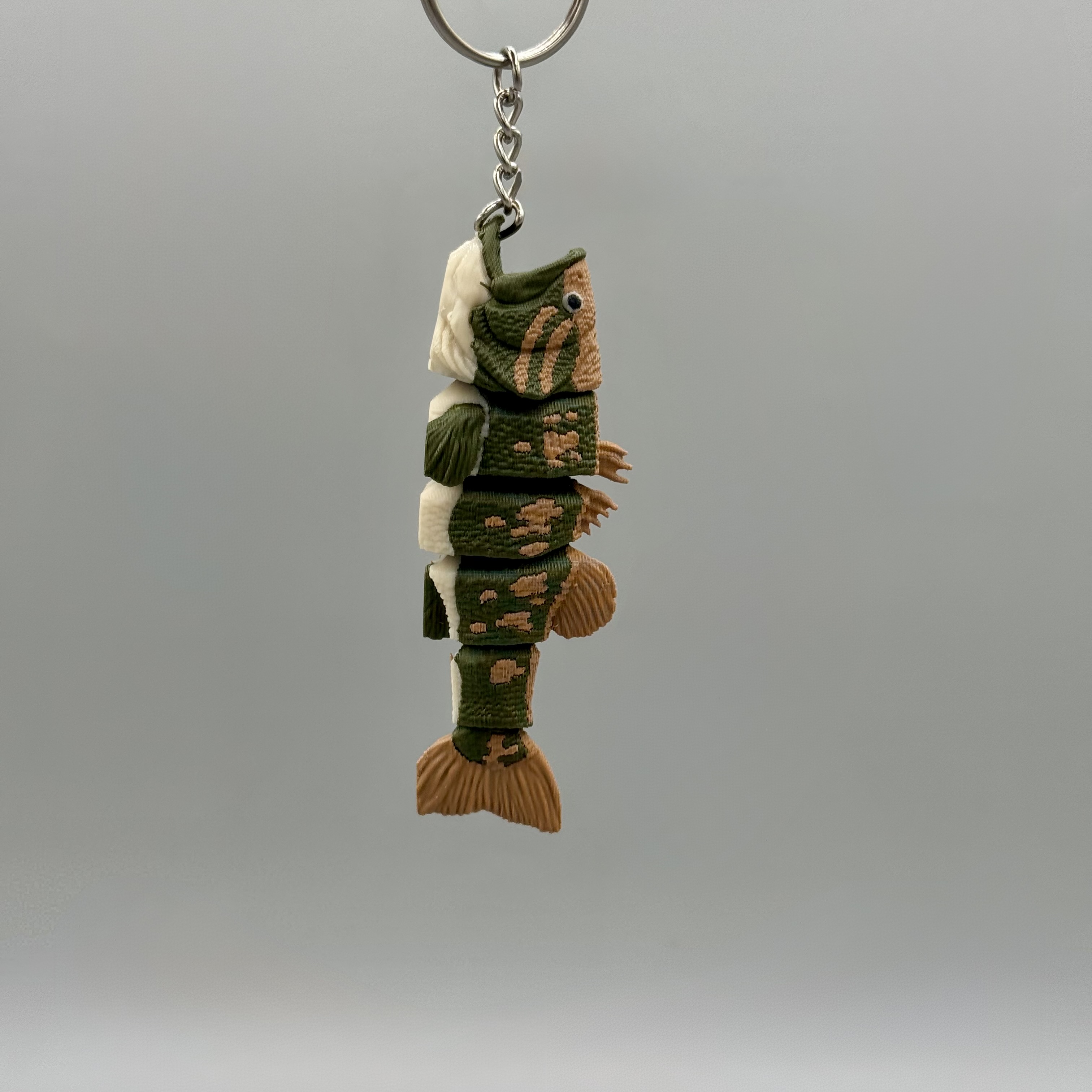 Flexy Large Mouth Bass Keychain- Articulating Large Mouth Bass