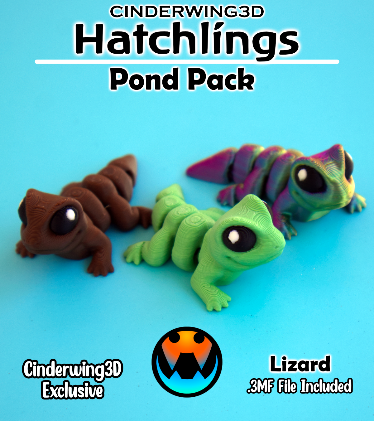 Lizard - Hatchling, 3D printed in Wentzville MO