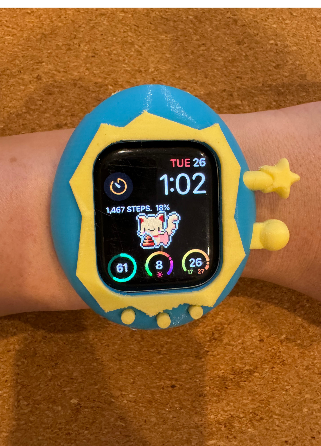 Tamagotchi case for Apple Watch - with strap - 3D model by