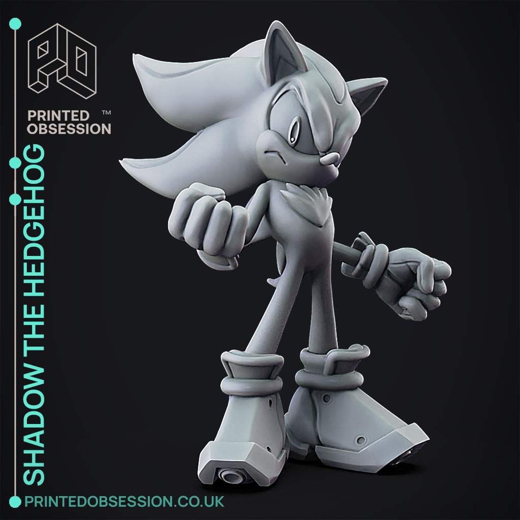 Free 3D file Shadow the hedgehog fanart figure 🦔・3D printer