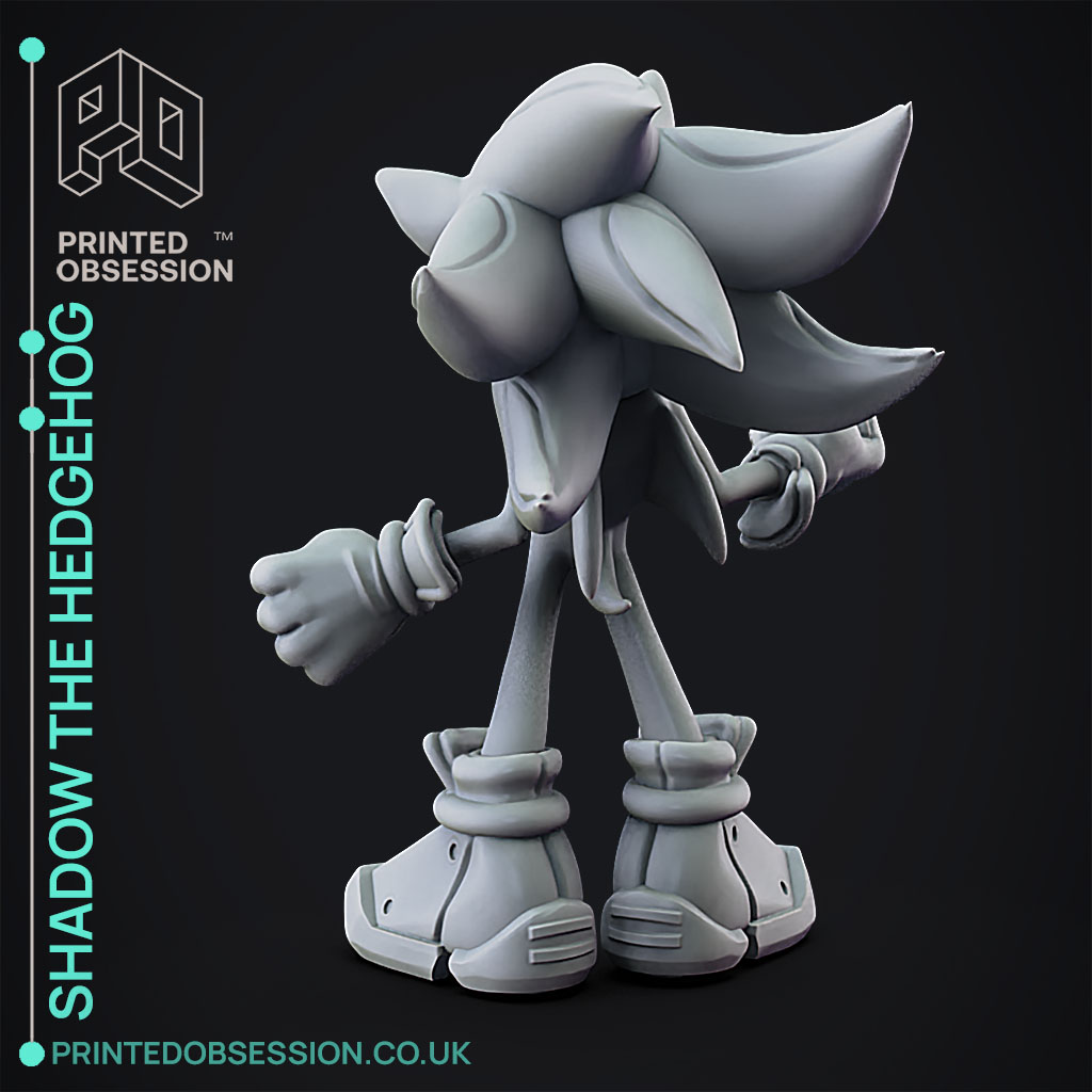 Free 3D file Shadow the hedgehog fanart figure 🦔・3D printer