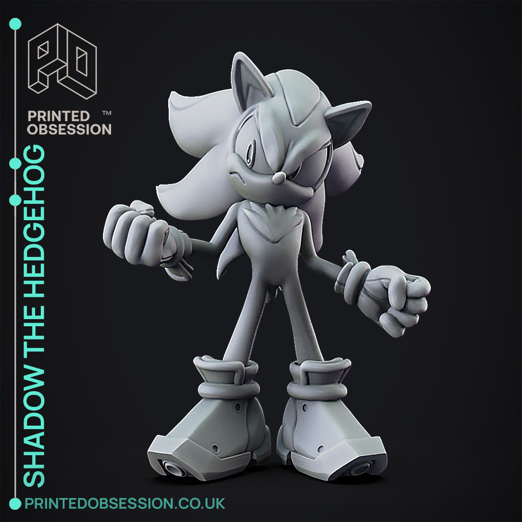 Free 3D file Shadow the hedgehog fanart figure 🦔・3D printer