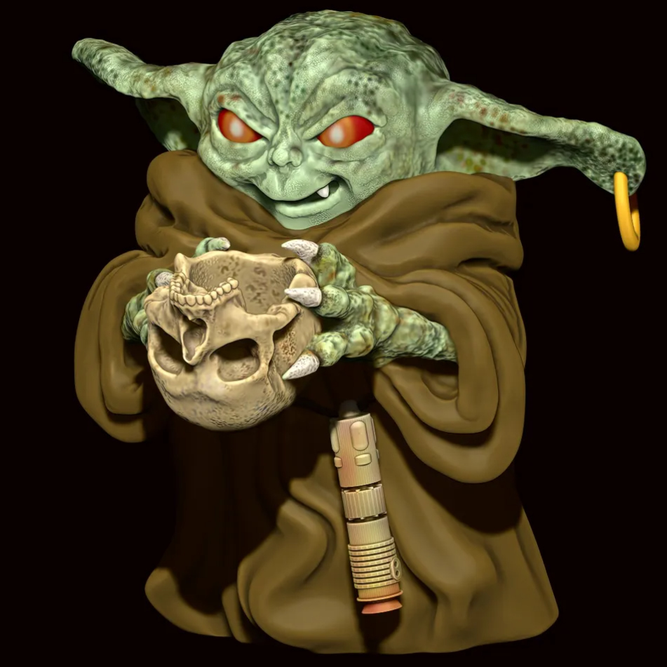 Evil baby Yoda (Grogu) - 3D model by VOGMAN on Thangs