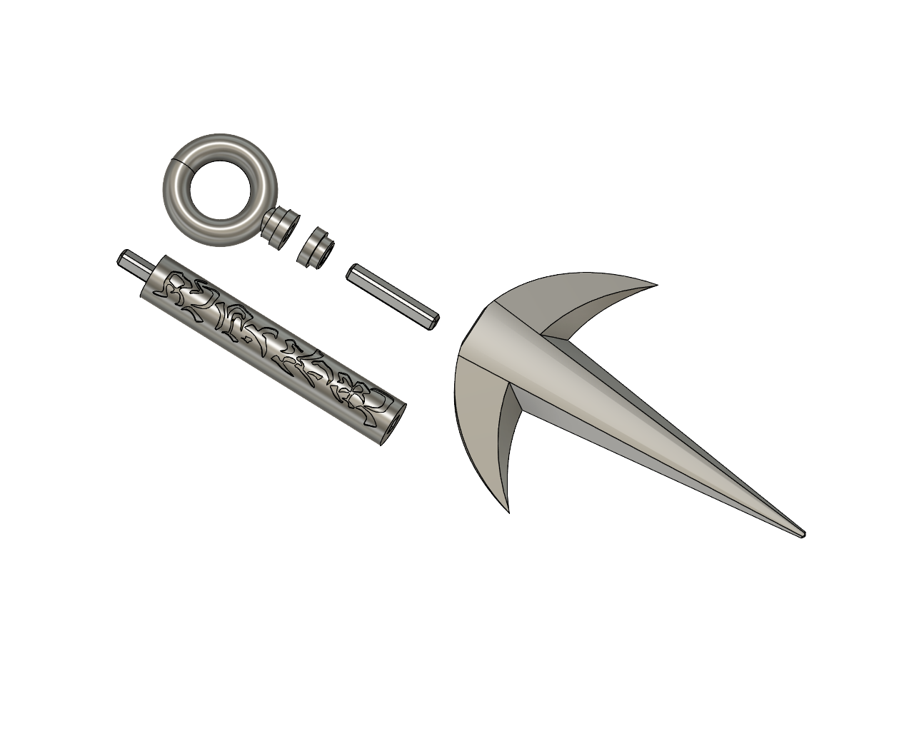 Minato Kunai from Naruto Shippuden - 3D model by WF3D on Thangs