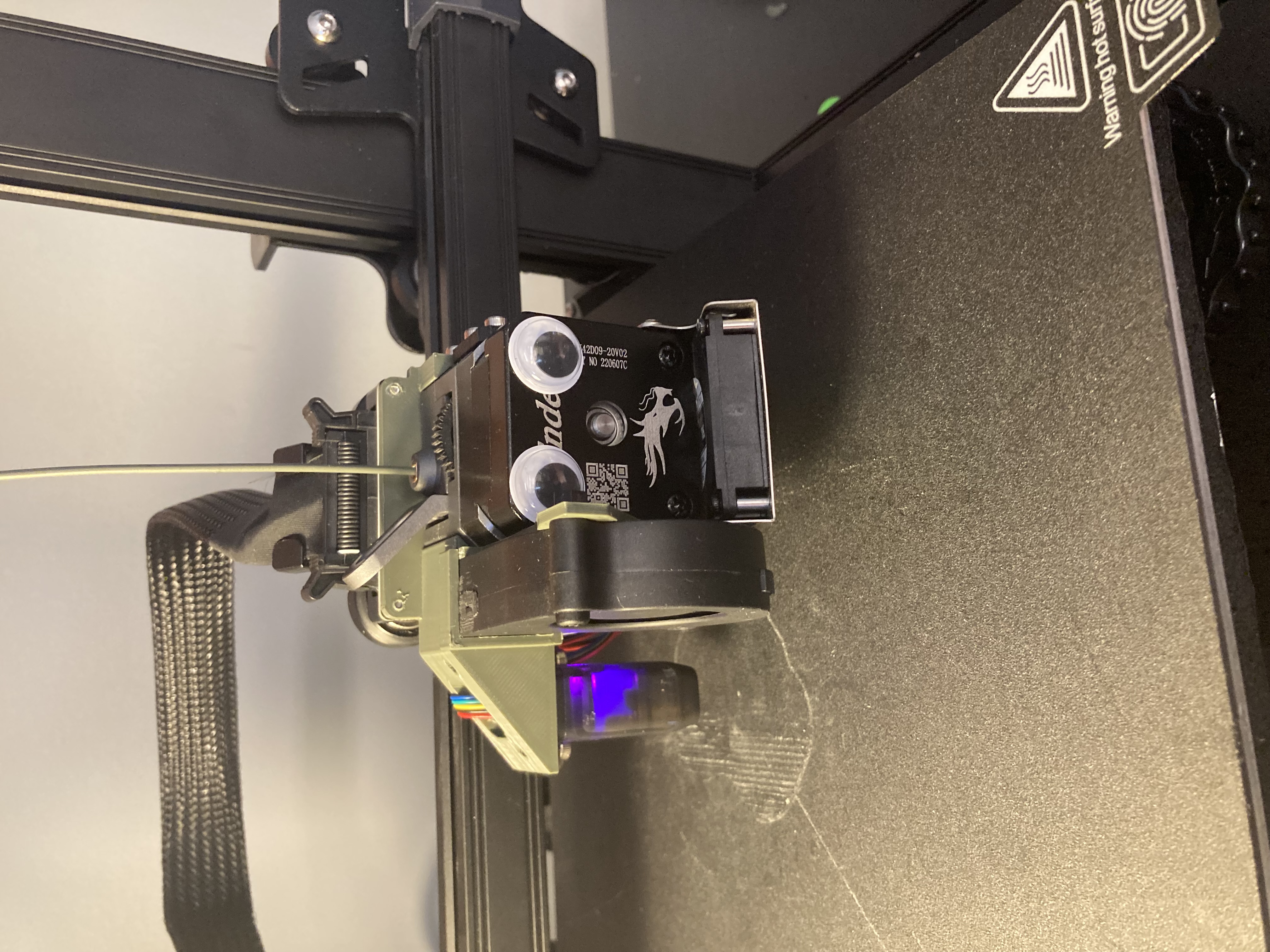 Ender 3 S1 5015 fan mount with left side inline cr-touch - 3D