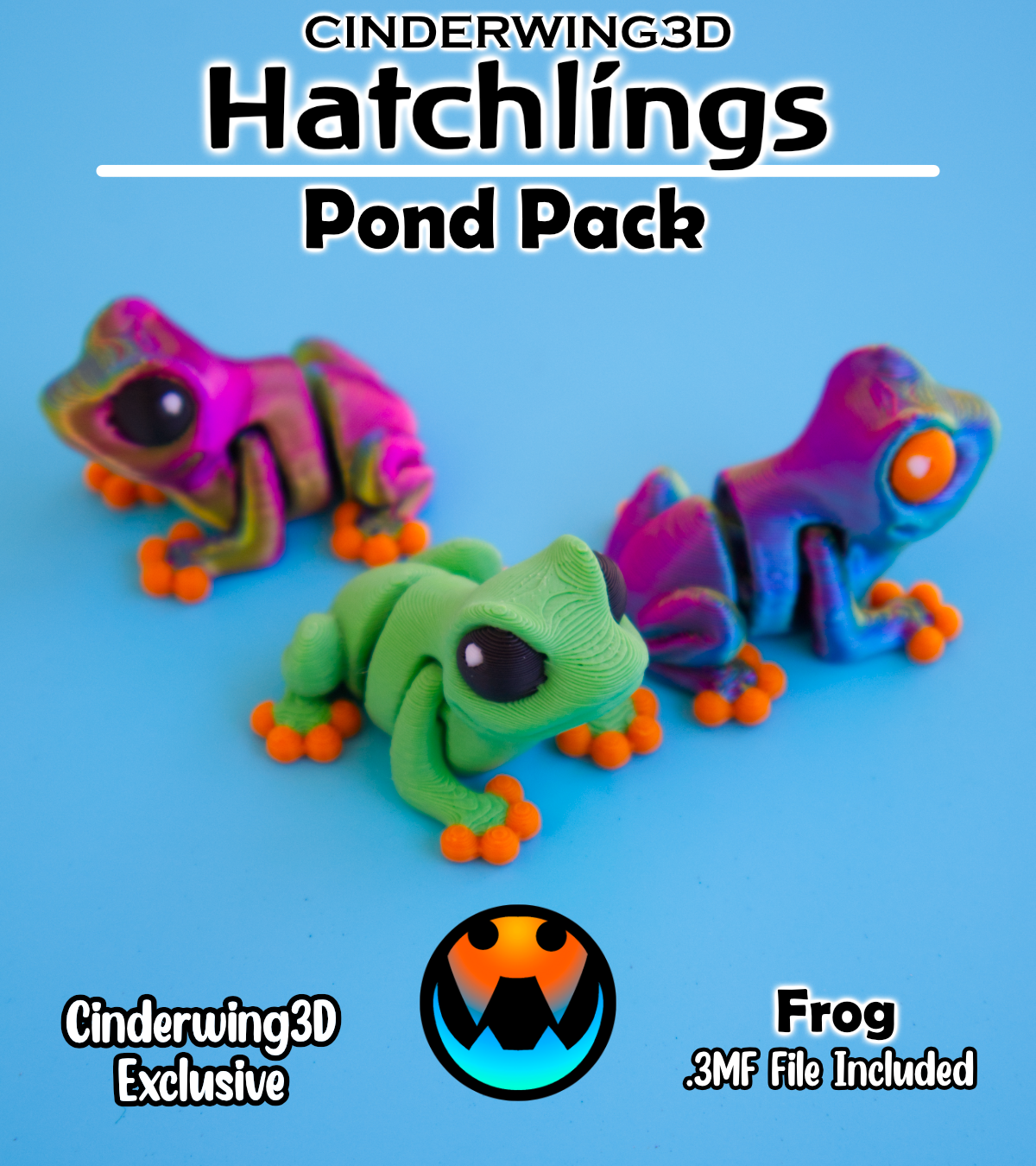 Frog - Hatchling, 3D printed in Wentzville MO