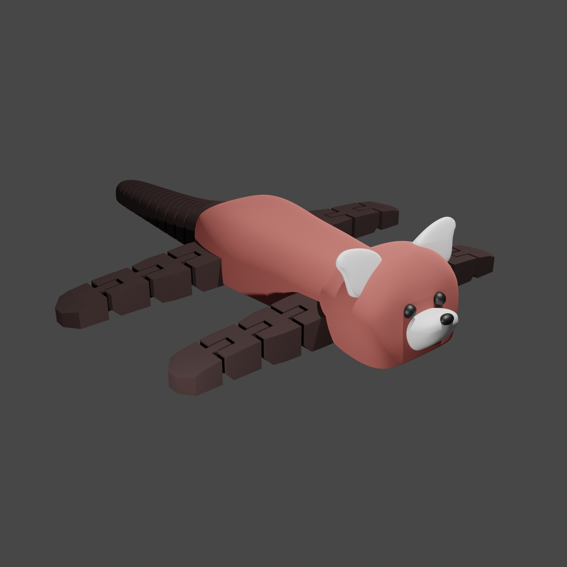 Red Panda Fidget Creature 3D model by kwerkshop on Thangs