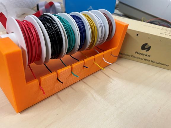 Stackable Small Gauge Wire Spool Holders - Got tired of the cardboard boxes  : r/3Dprinting