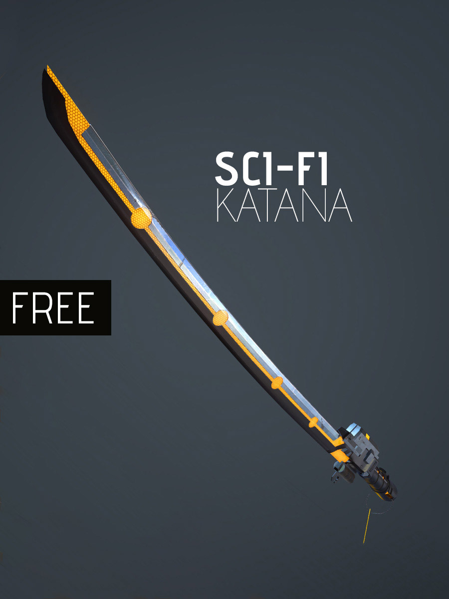 futuristic katana