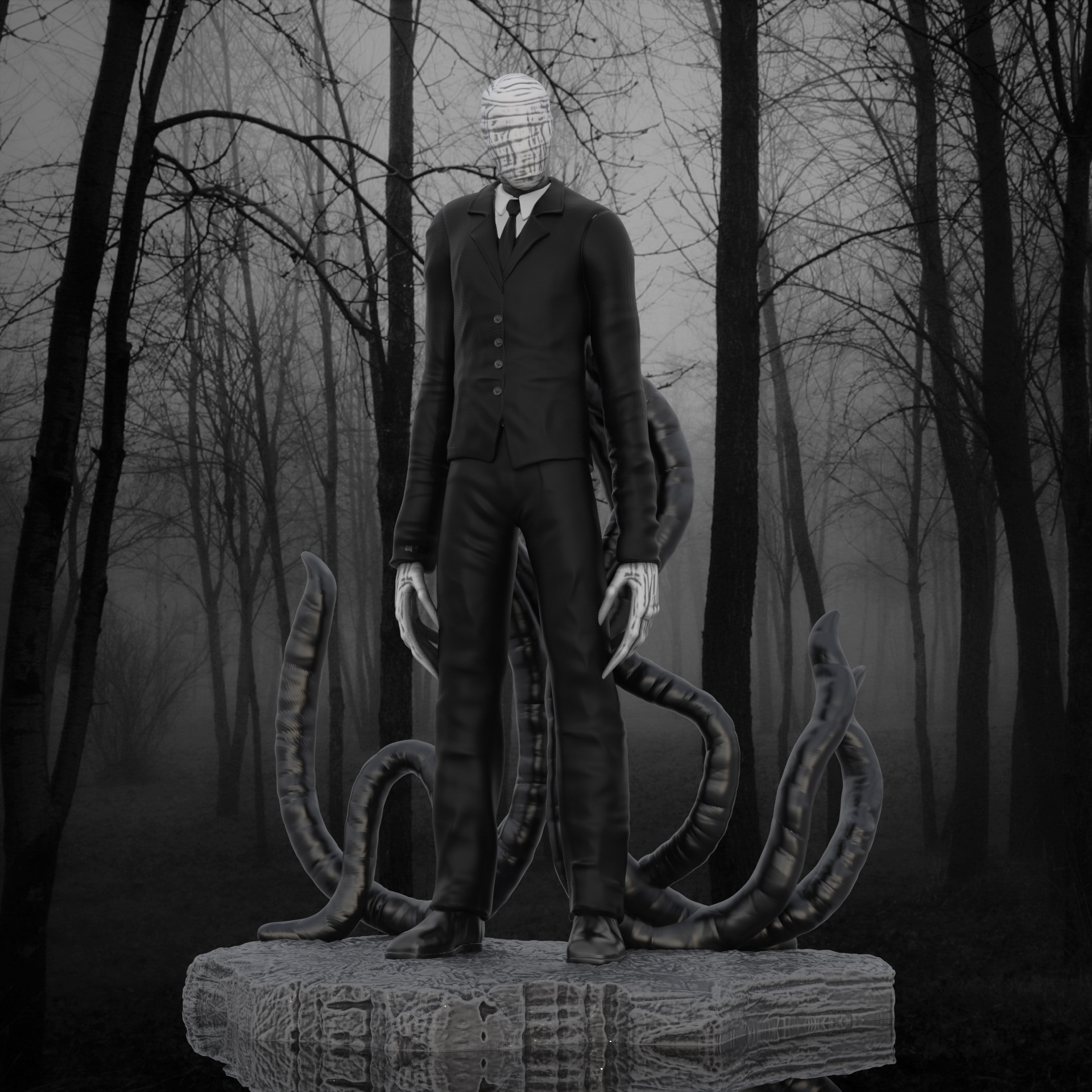 Custom Slenderman Slender Man Creepypasta Baby Bodysuit By Mdk Art -  Artistshot