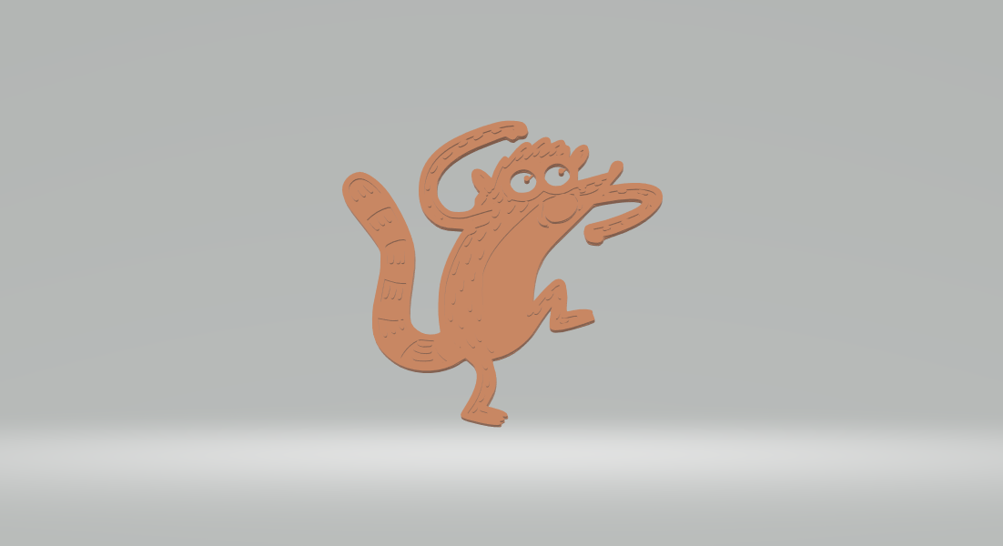 Pink Panther-Cartoon Art 2D.stl - 3D model by Coruja 3D on Thangs