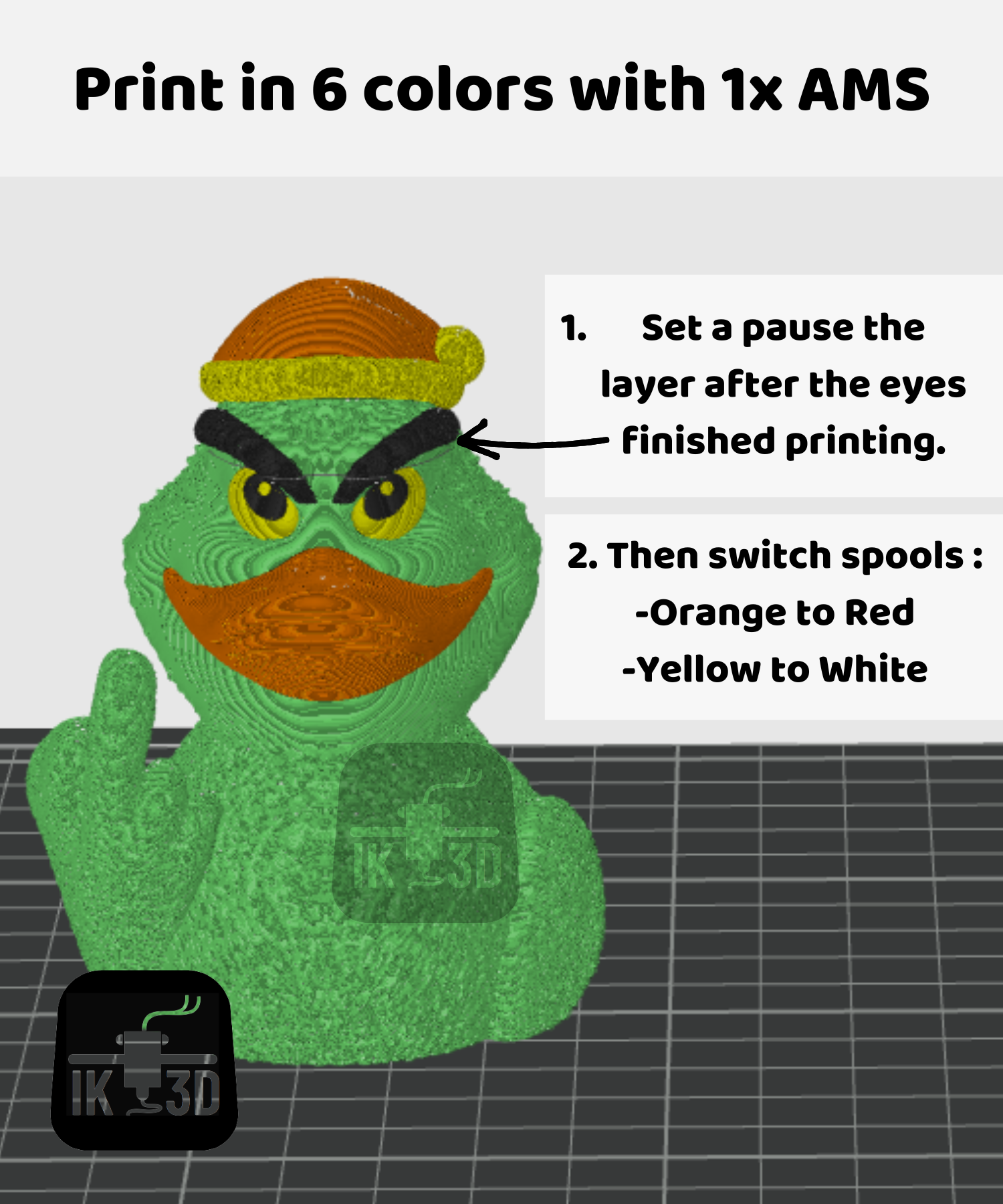 Rubber Duck The Grinch Bundle / No Suppports 3D STL Model — view 7