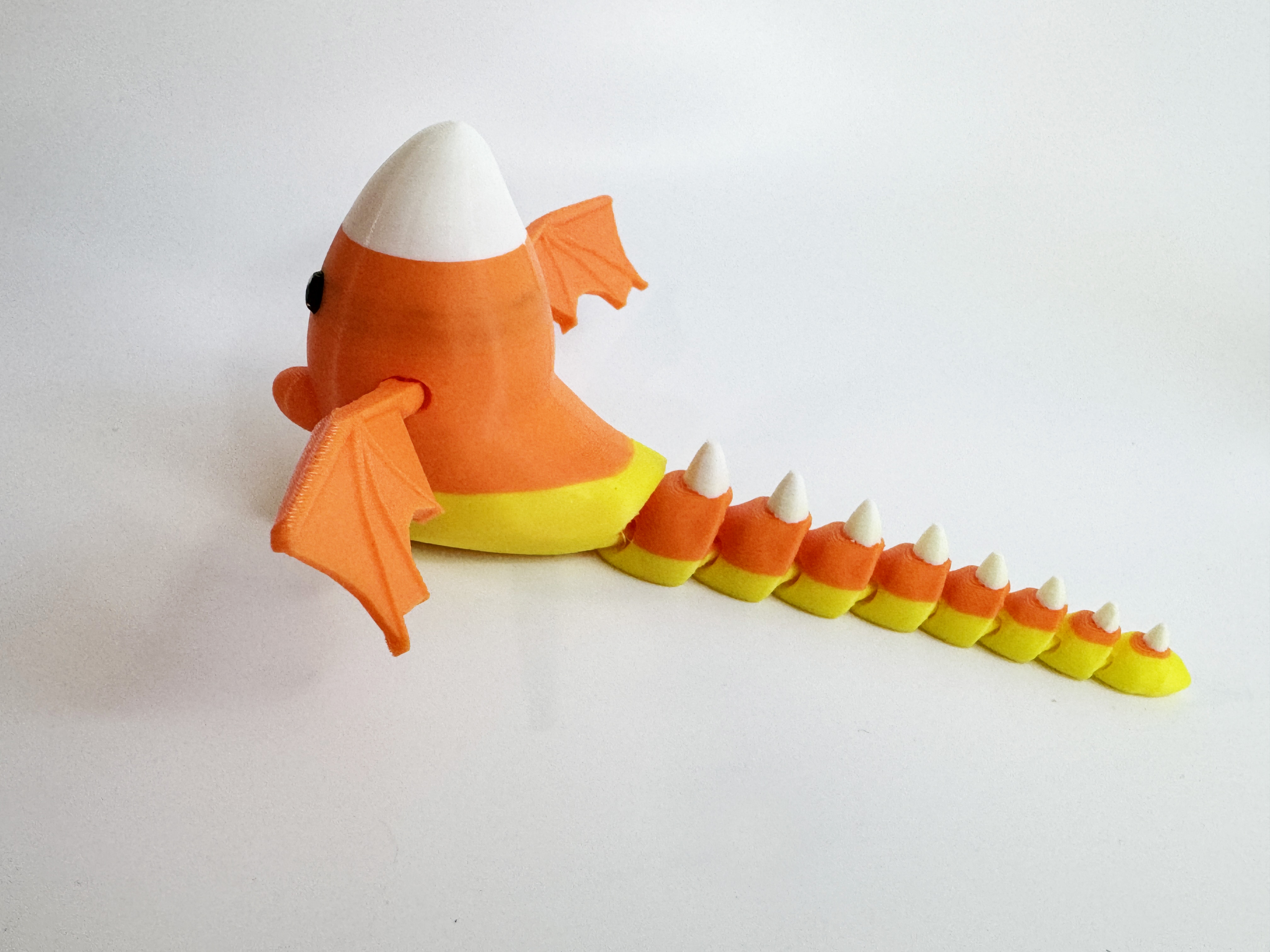 Candy Corn Dragon by Teal Cat Creative 3D STL Model — view 5