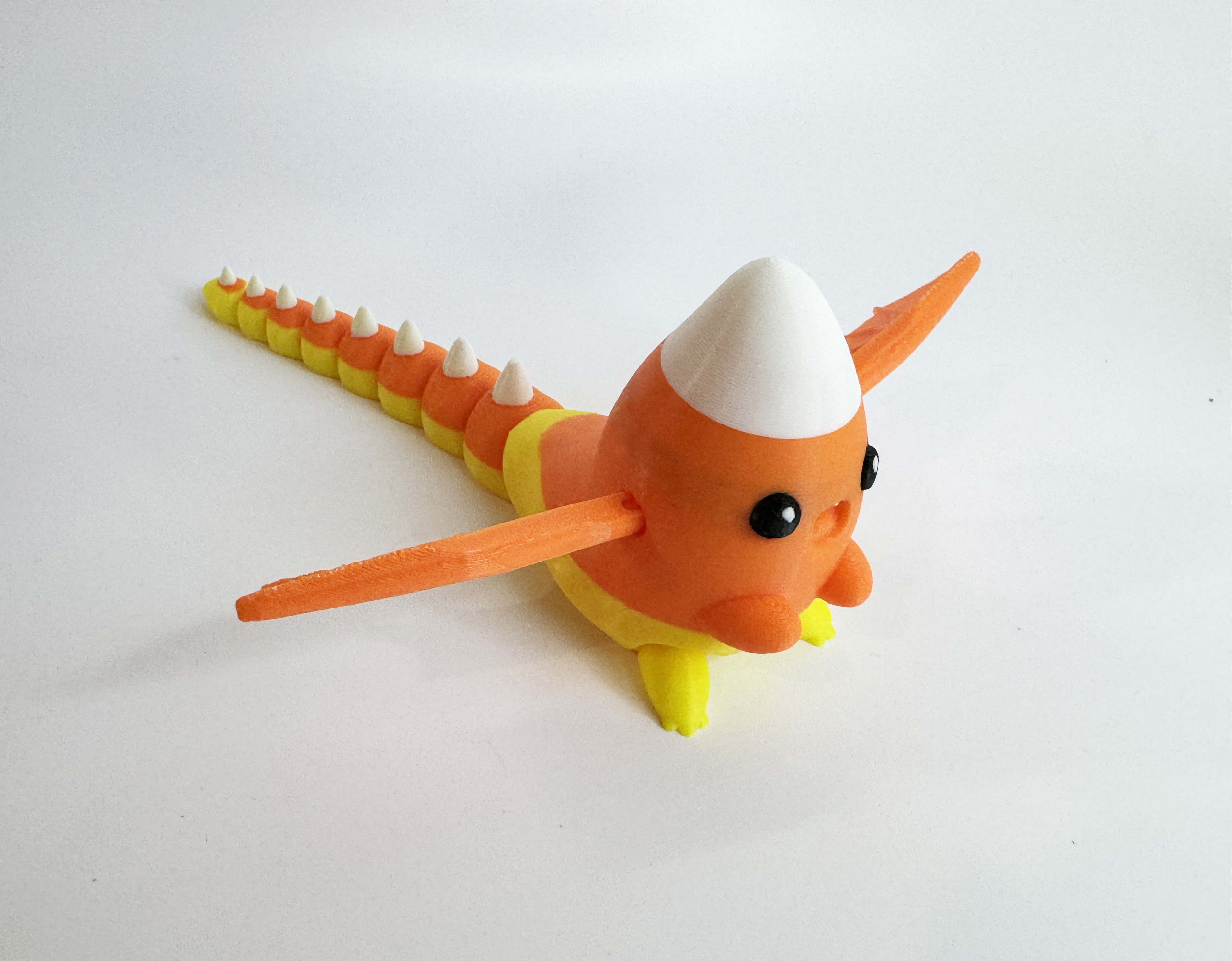 Candy Corn Dragon by Teal Cat Creative 3D STL Model — view 6
