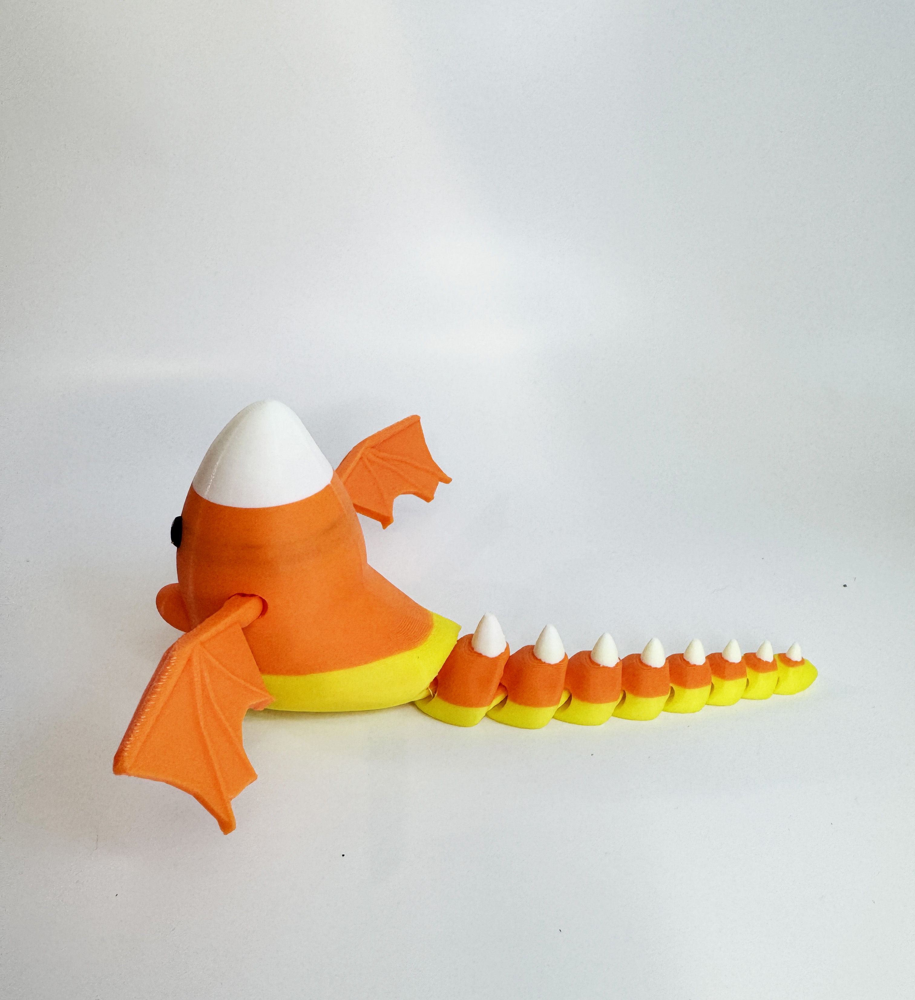 Candy Corn Dragon by Teal Cat Creative 3D STL Model — view 7