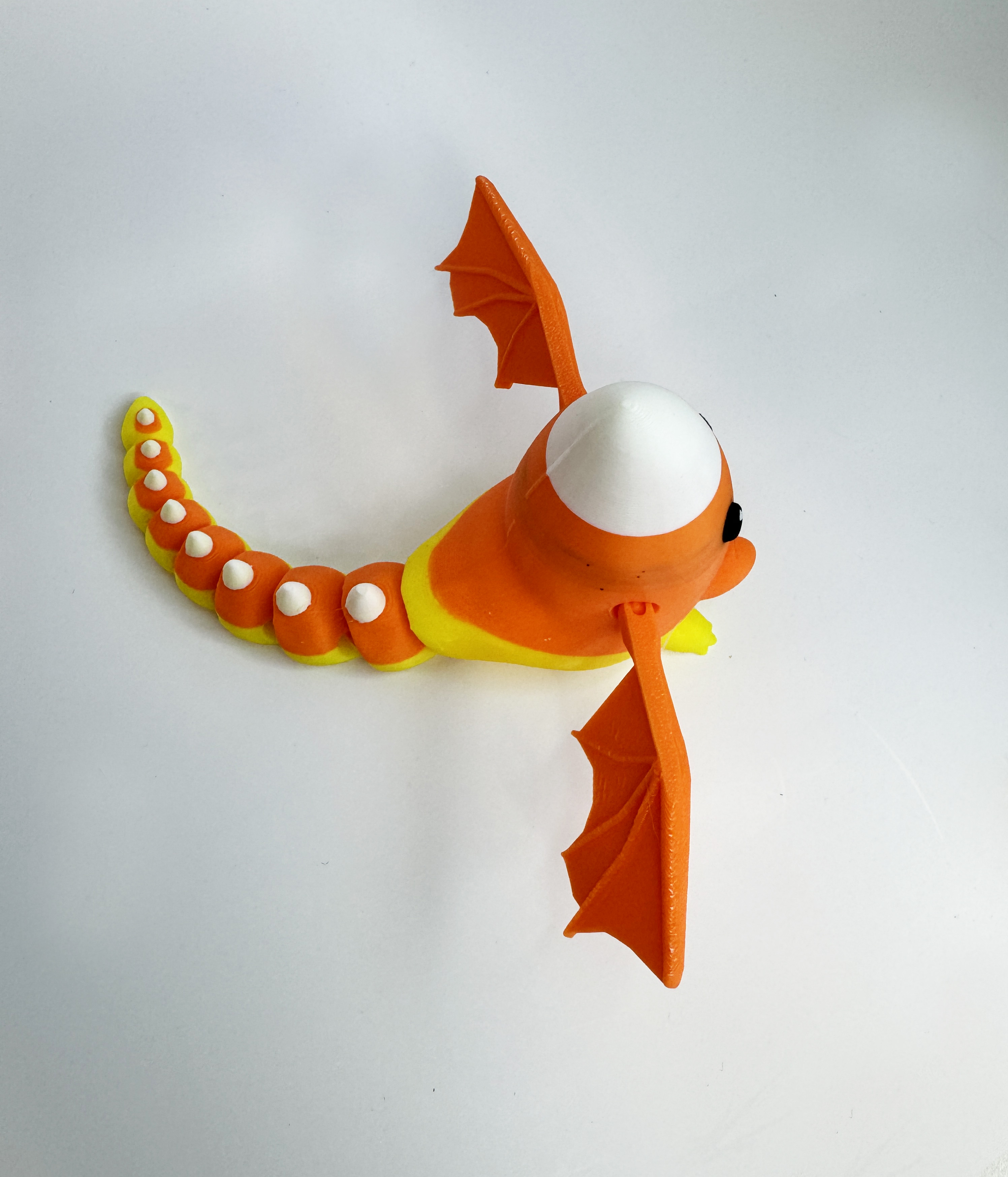 Candy Corn Dragon by Teal Cat Creative 3D STL Model — view 4