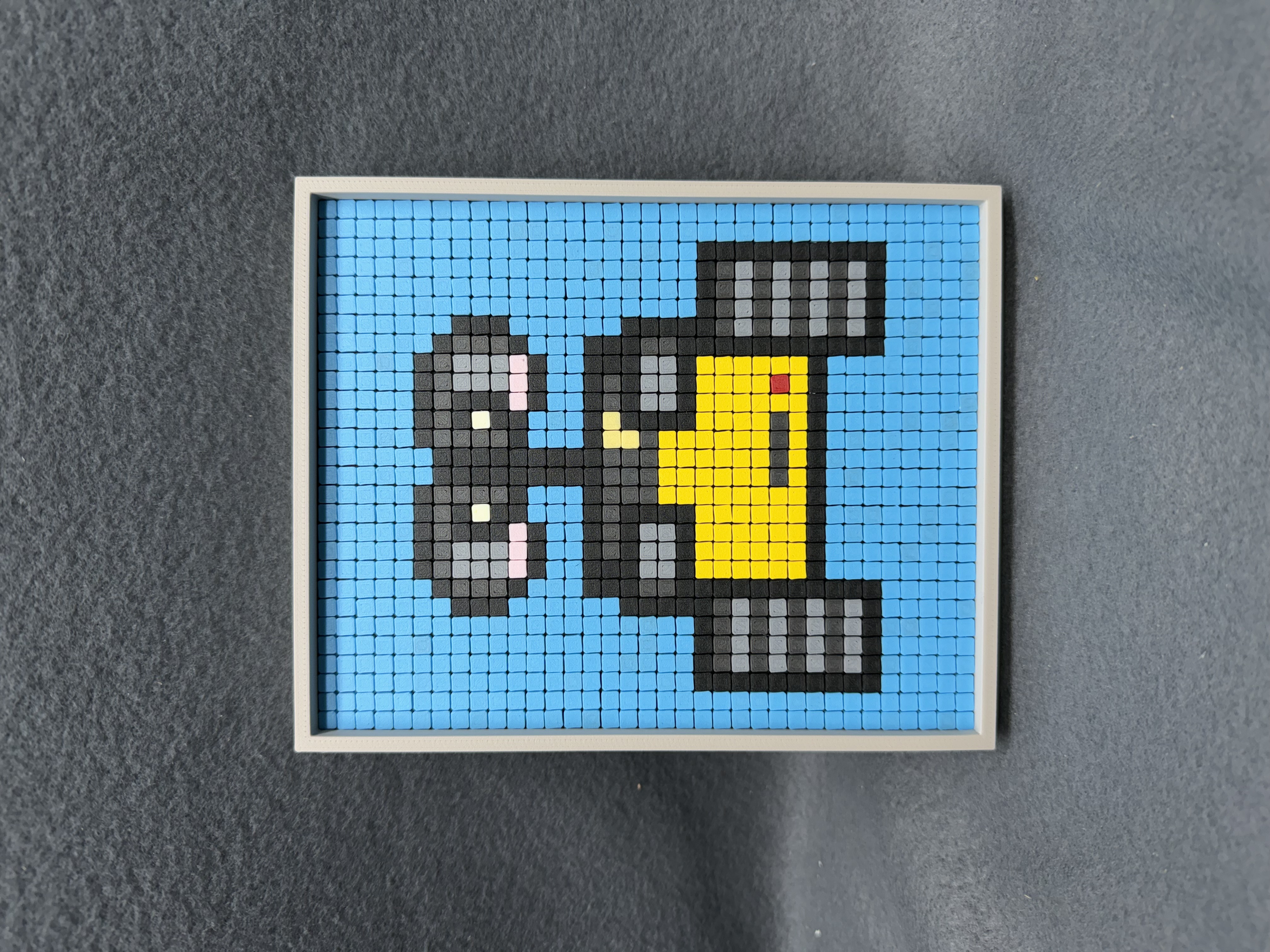 Pixel Art - Picture Frame Kit | No Supports, No AMS, No Glue - 3D