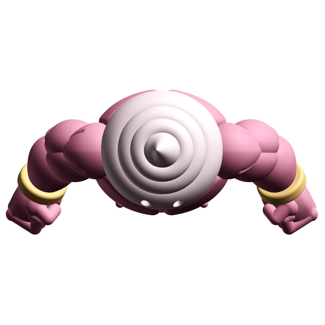 Gashapon Gang Big Softee Figure – Muscular Ice Cream Cone Capsule Toy 3D STL Model — view 6