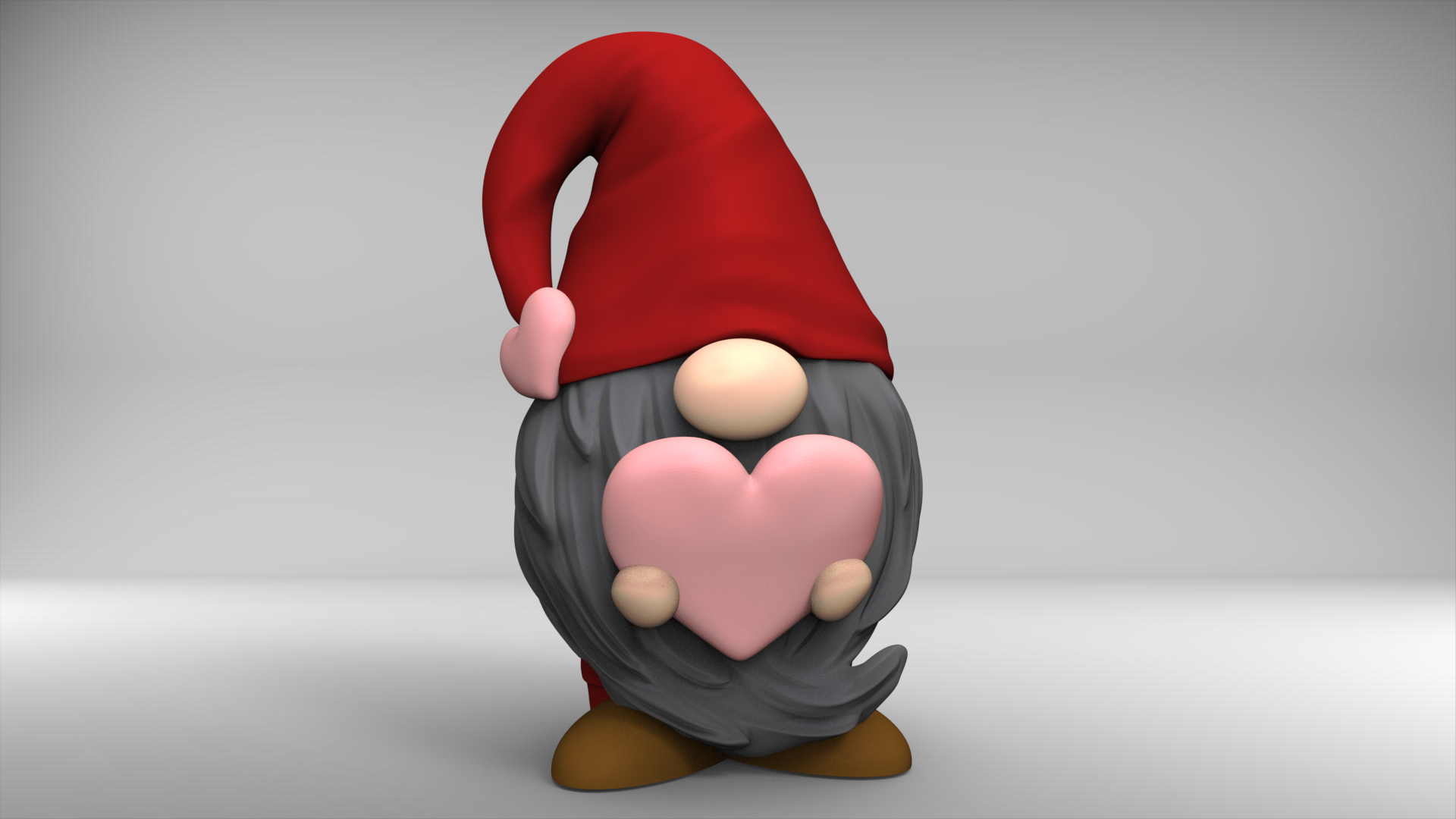 STL file VALENTINE GNOME with Heart - Crex・3D printer model to  download・Cults