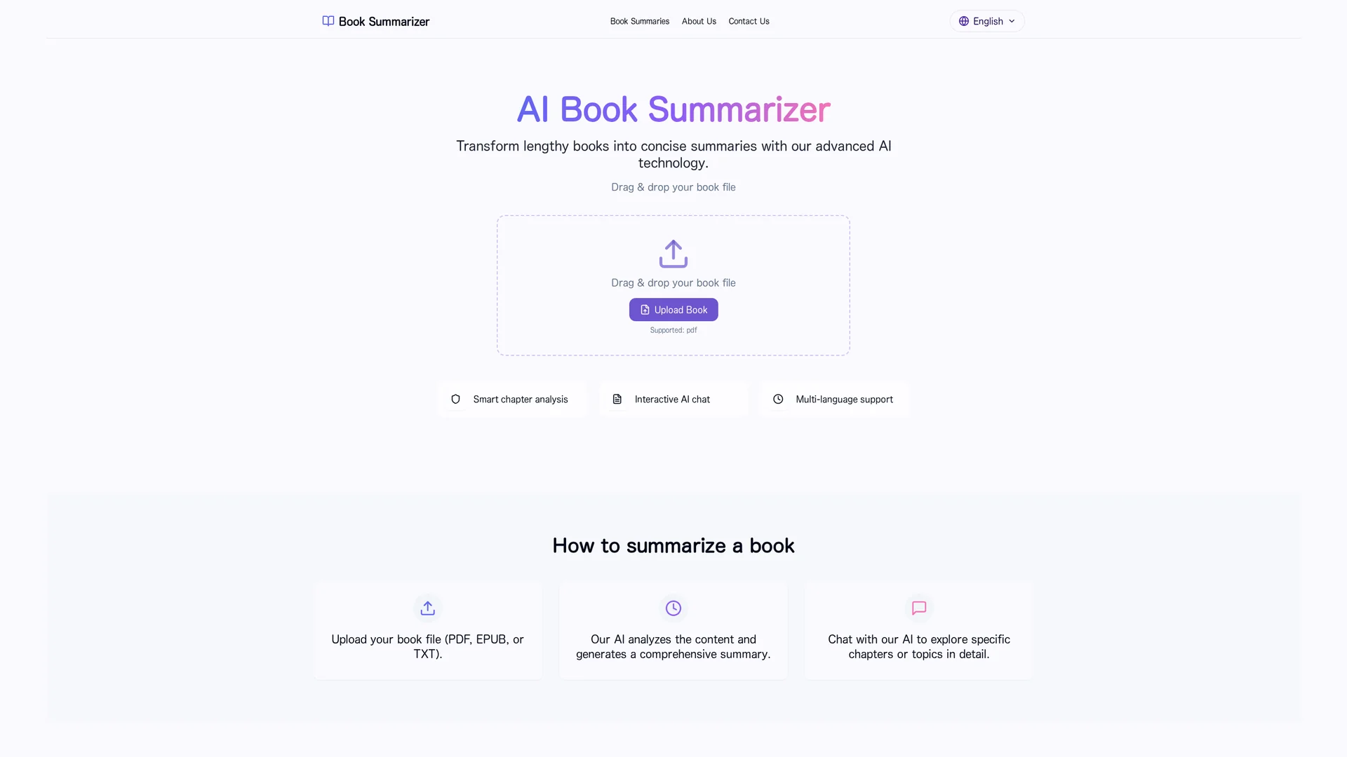 AI Book Summarizer | VisionaryHub