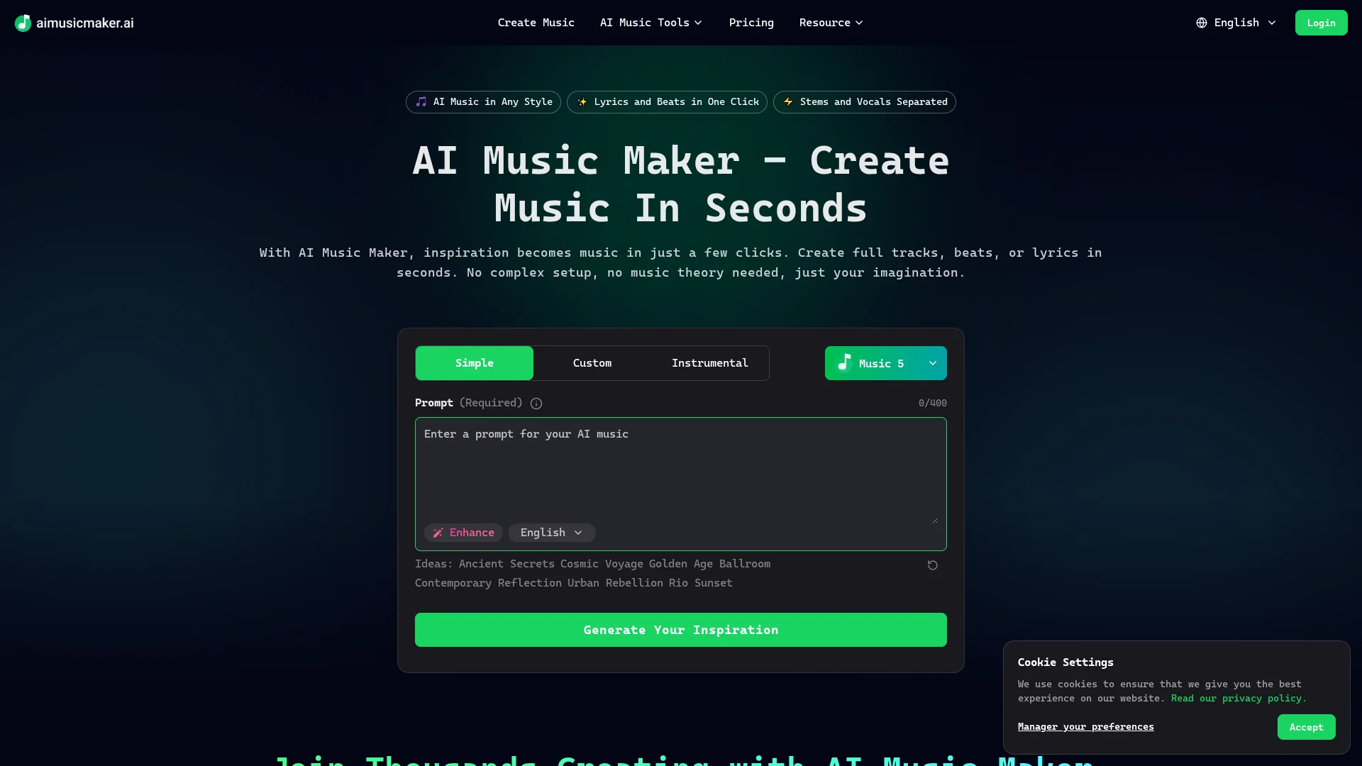 AI music maker | VisionaryHub